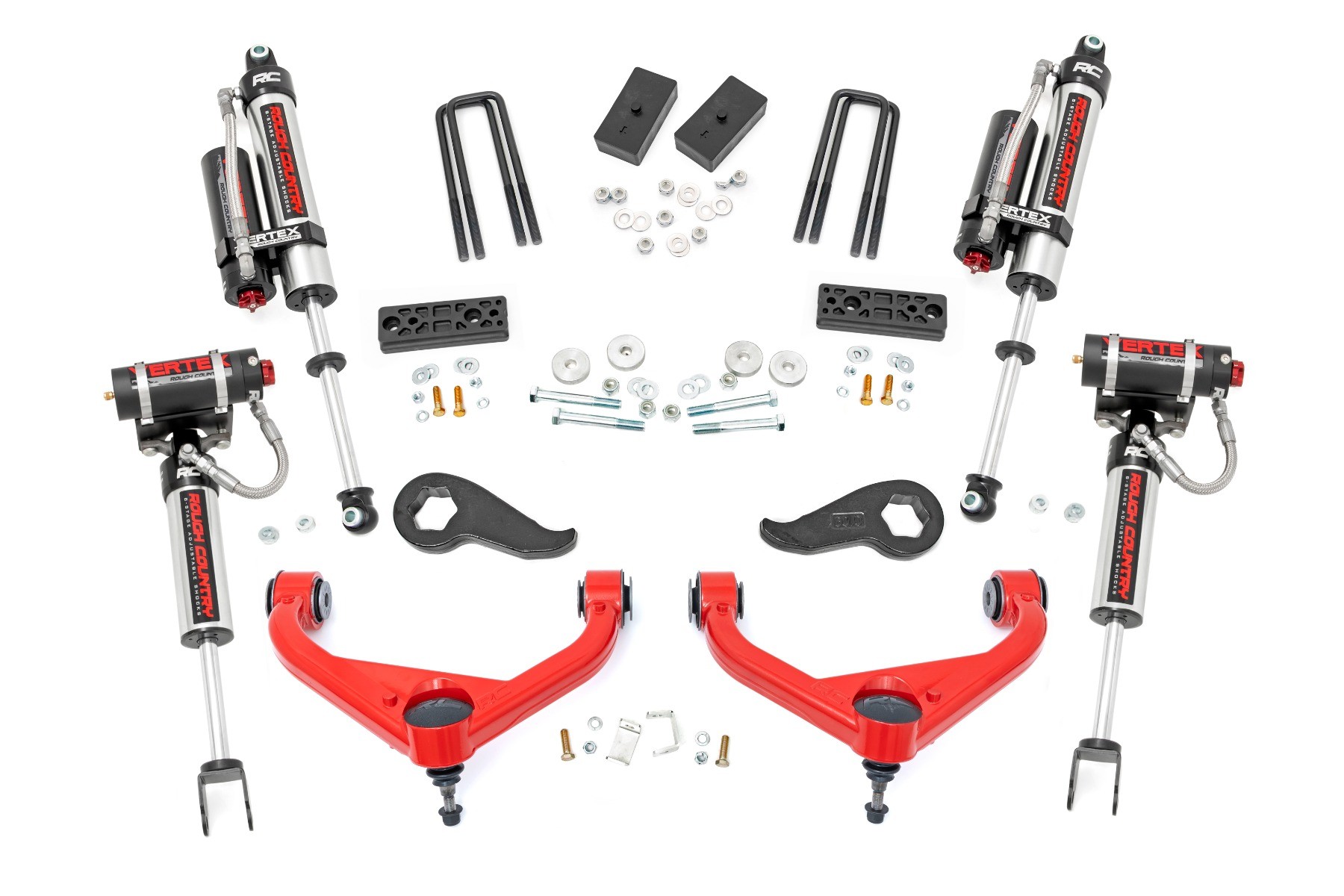 Rough Country 3 Inch Lift Kit | Vertex | w/ Overloads | Chevy/GMC 2500HD/3500HD (20-25)