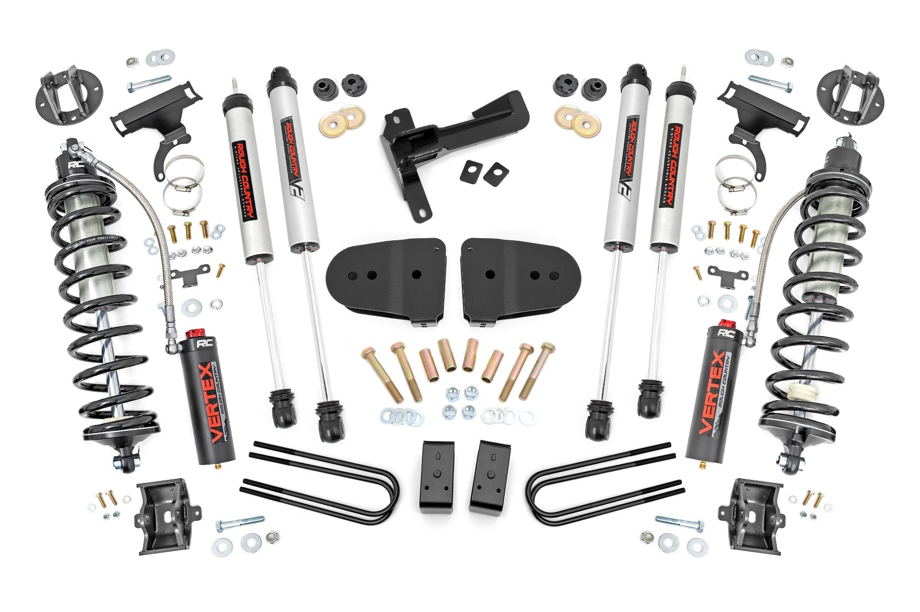Rough Country 3 Inch Coilover Conversion Lift Kit | Gas | Ford F-250 Super Duty 4WD (23-25)