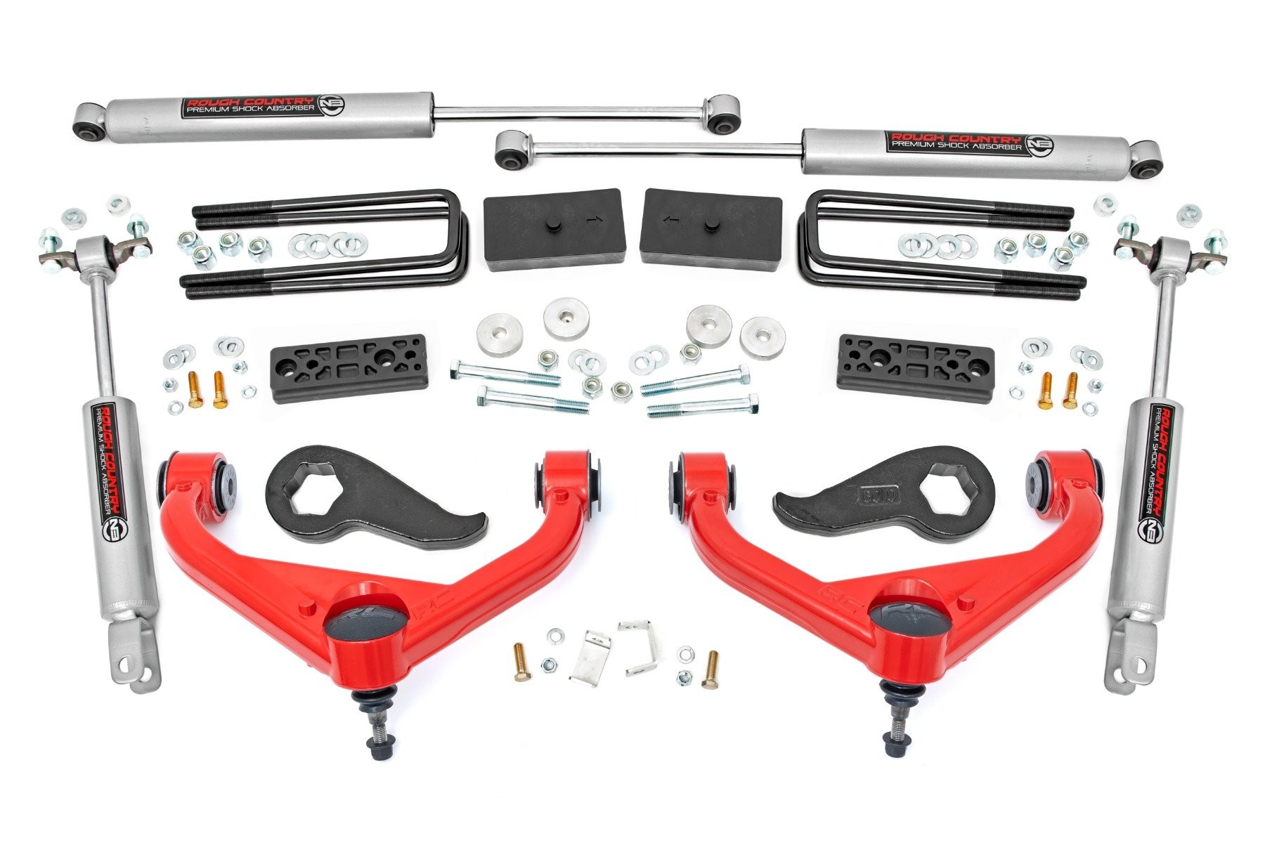 Rough Country 3 Inch Lift Kit | w/ Overloads | Chevy/GMC 2500HD/3500HD (20-25)