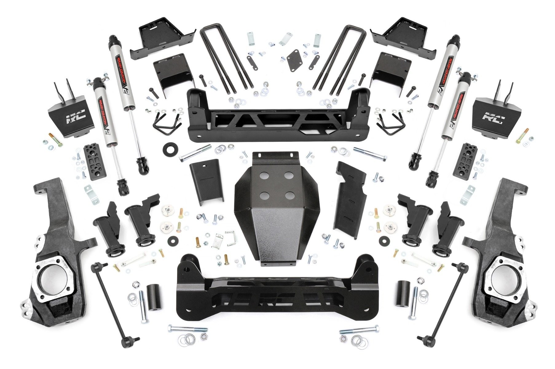 Rough Country 7 Inch Lift Kit | Torsion Drop | V2 | w/ Overloads | Chevy/GMC 2500HD/3500HD (20-25)