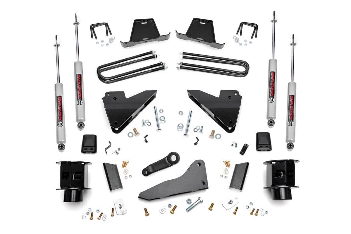 Rough Country 5 Inch Lift Kit | Radius Arm Drop | SRW | Ram 3500 4WD (2013-2015)