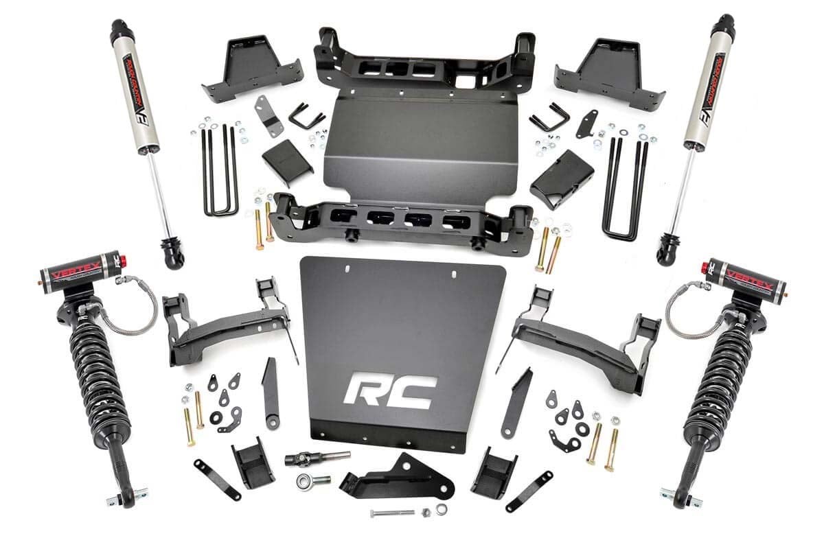 Rough Country 7 Inch Lift Kit | Bracket | Vertex/V2 Shks | Chevy/GMC 1500 (14-16)