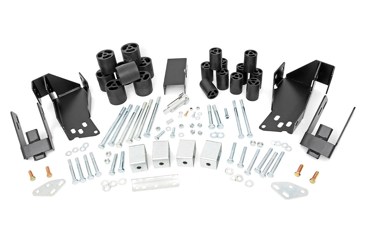 Rough Country 3 Inch Body Lift Kit | Chevy Silverado & GMC Sierra 1500 2WD/4WD (2007-2013)