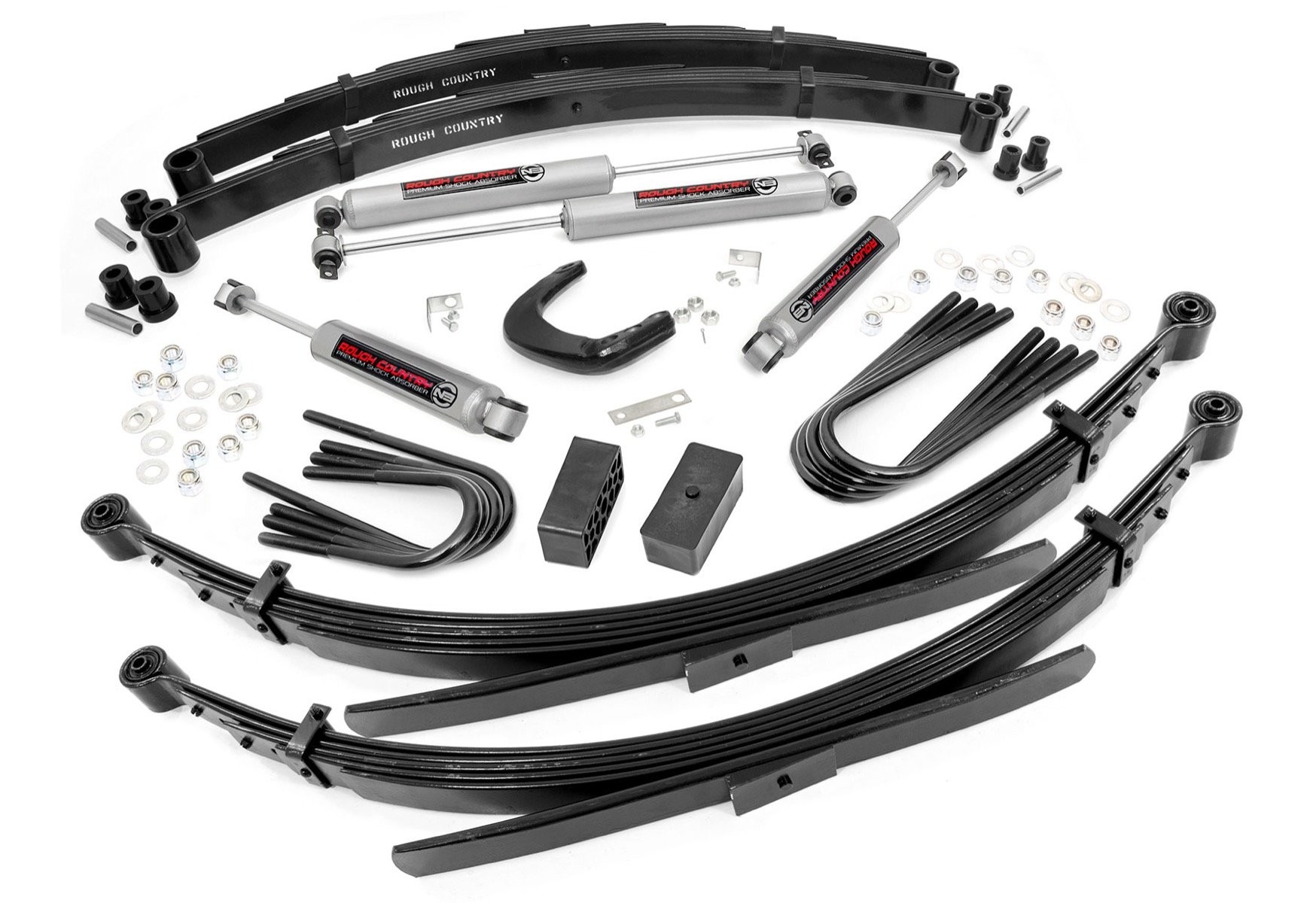Rough Country 6 Inch Lift Kit | 52 Inch Rear Springs | Chevy/GMC 3/4-Ton Suburban/C25/K25 Truck (73-76)