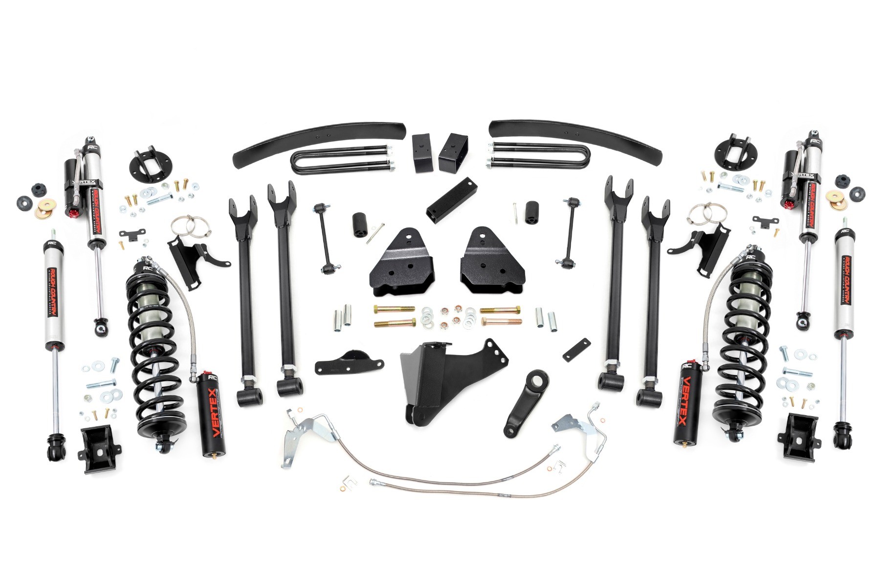 Rough Country 6 Inch Lift Kit | Diesel | 4 Link | C/O Vertex | Ford F-250/F-350 Super Duty (08-10)