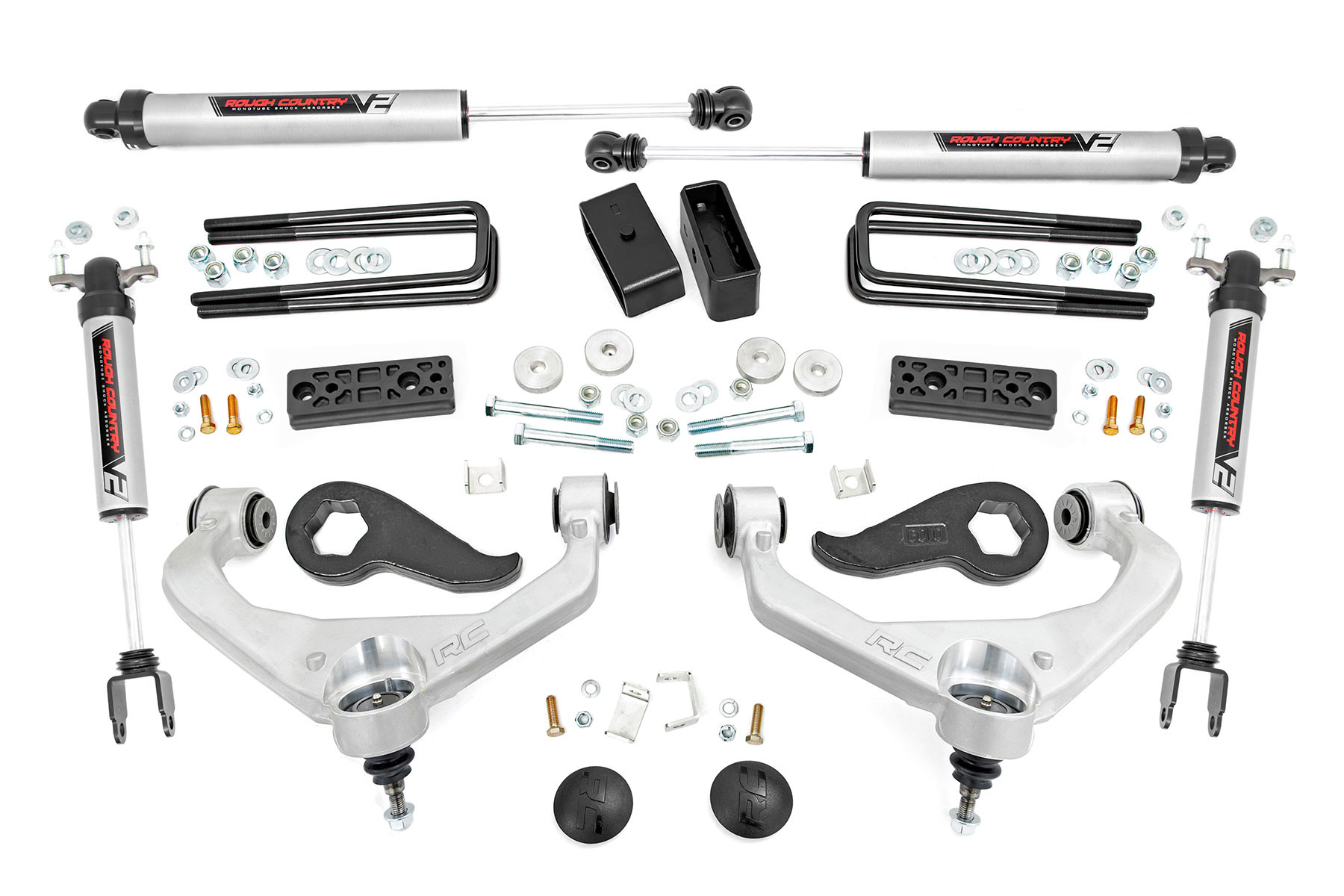 Rough Country 3 Inch Lift Kit | UCAs | V2 | Chevy/GMC Sierra 3500 HD/Silverado 3500 HD (20-25)