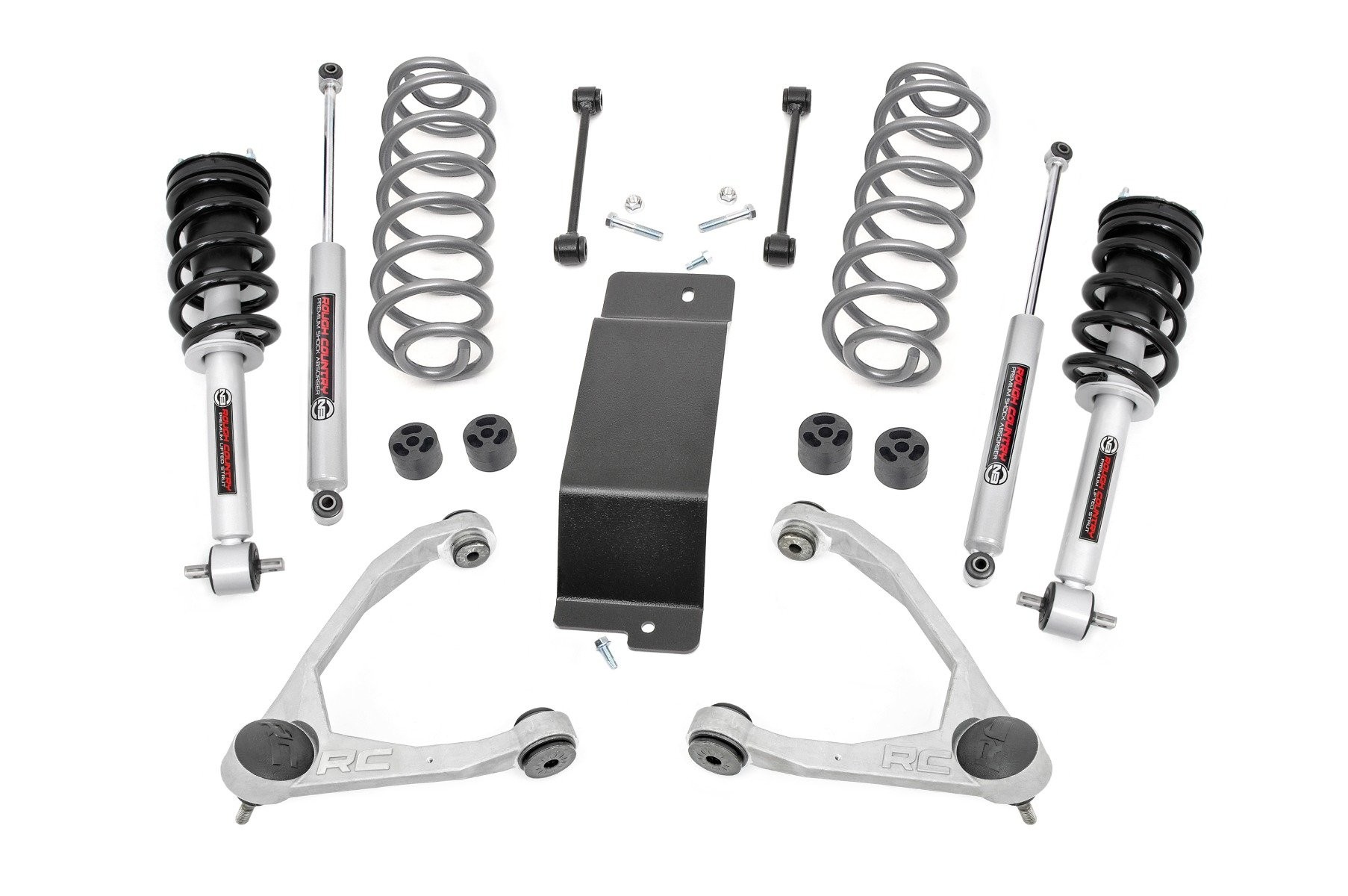 Rough Country 3.5 Inch Lift Kit | N3 Struts | Forged UCAs | Chevy/GMC SUV 1500 (07-20)