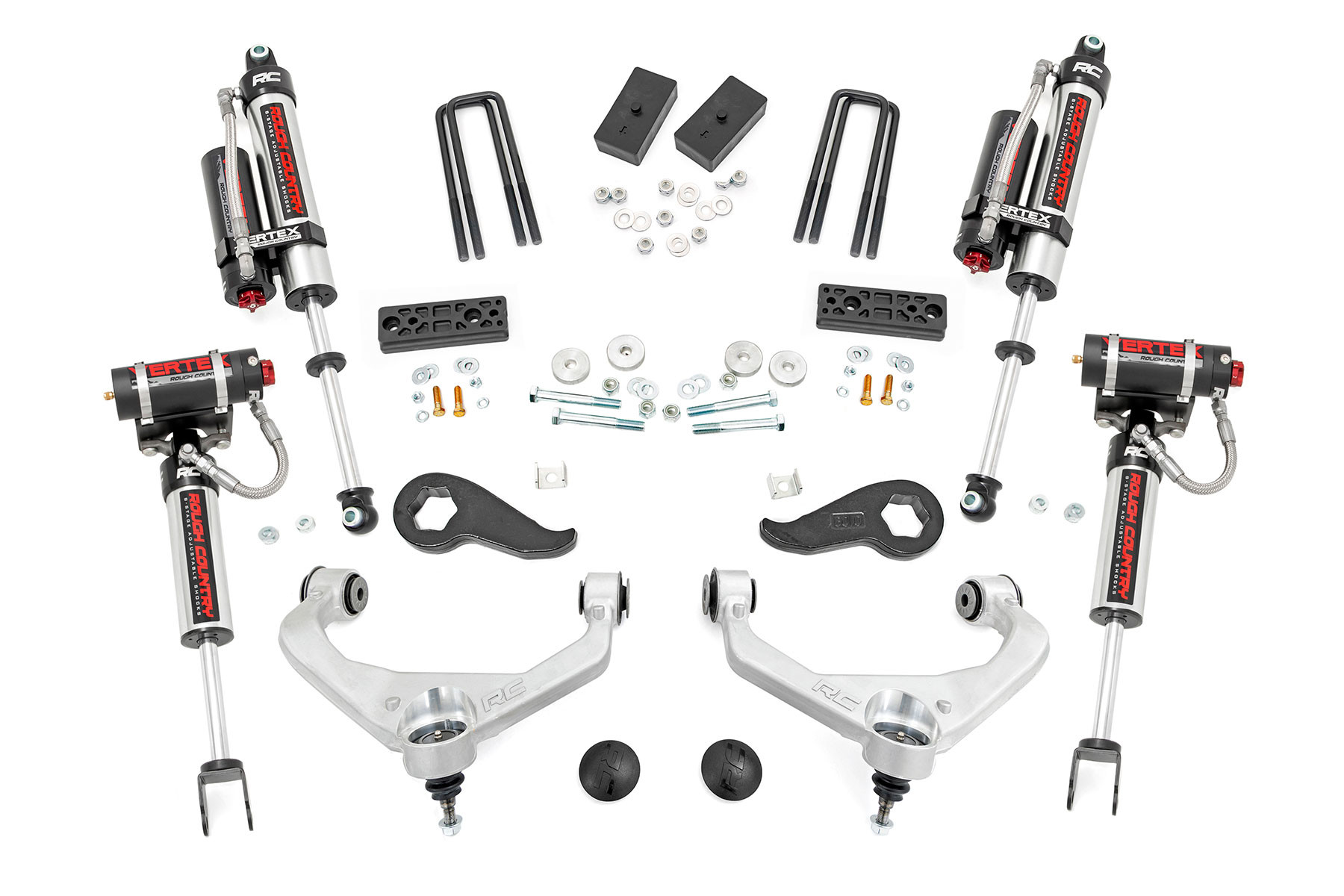 Rough Country 3 Inch Lift Kit | Vertex | w/ Overloads | Chevy/GMC 2500HD/3500HD (20-25)