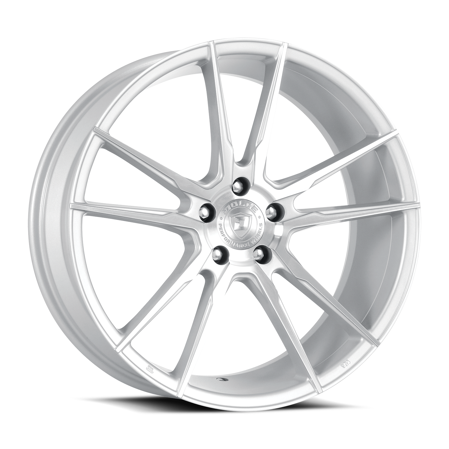 Dolce Performance Wheels Vain Gloss Silver Machined Face 20x8.5 28mm Offset 5x120