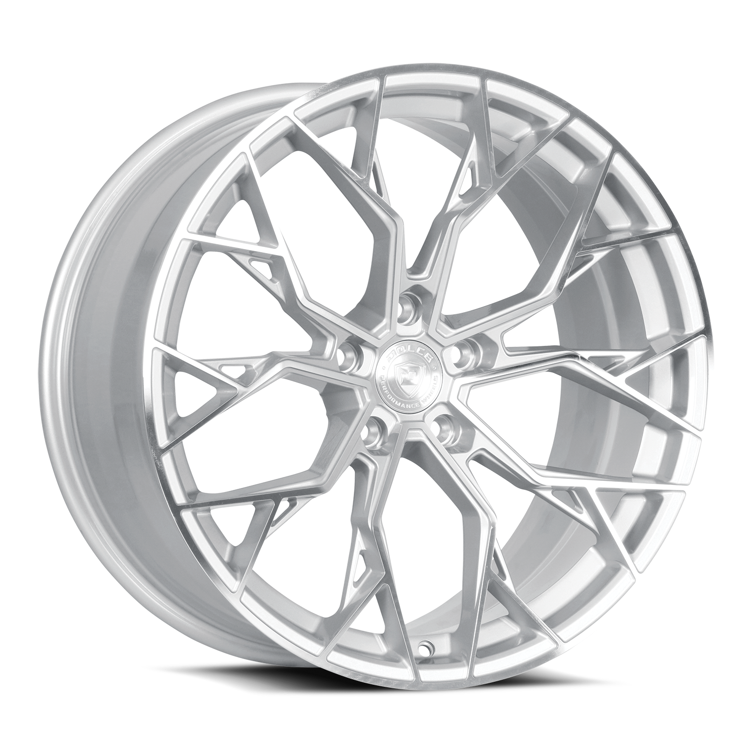 Dolce Performance Wheels Aria Gloss Silver Machined Face 18x8.5 35mm Offset 5x112