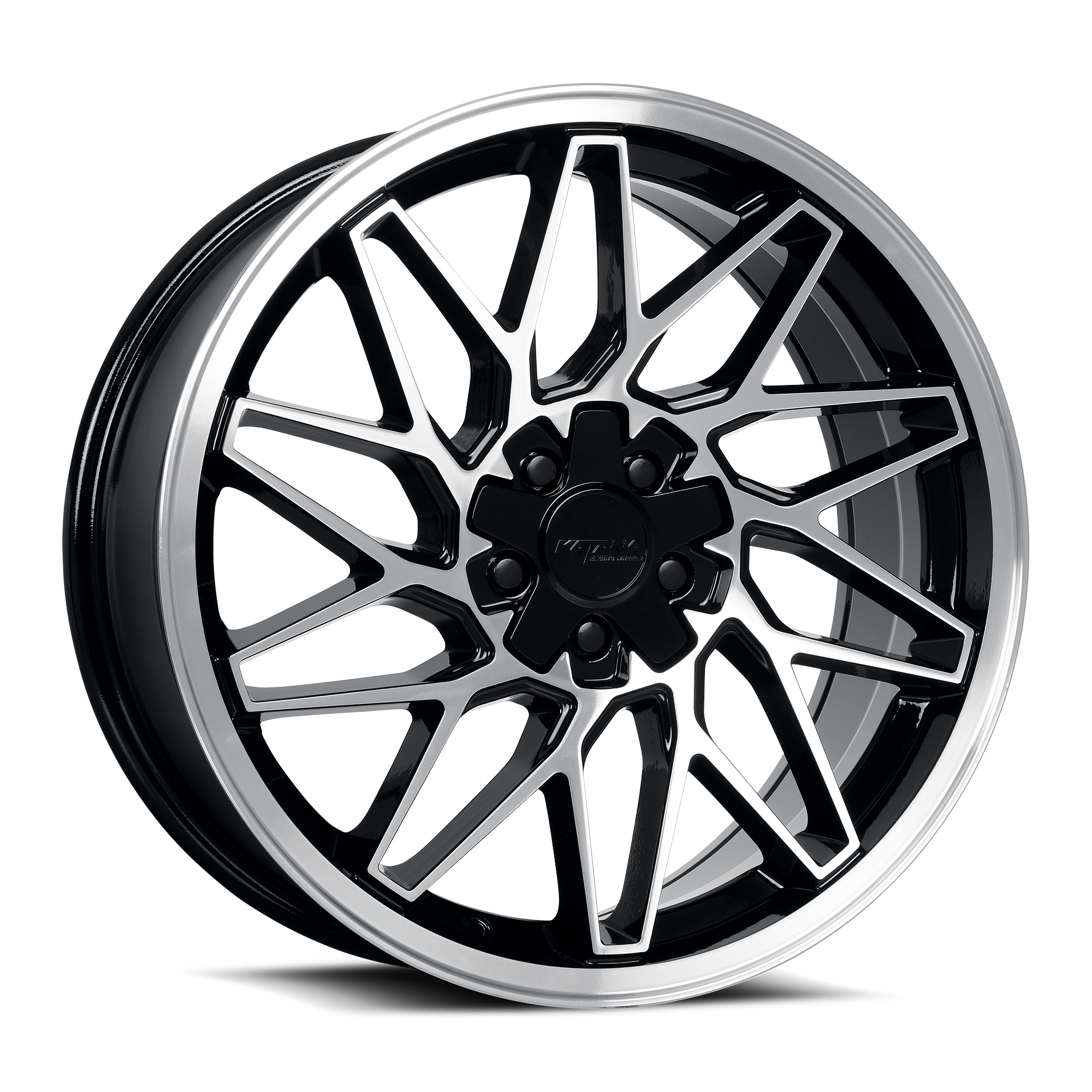 Katana Racing Wheels Kr09 Glossy Black Machined Face 18x8 40mm Offset 5x105,5x114.3 (5x4.5)