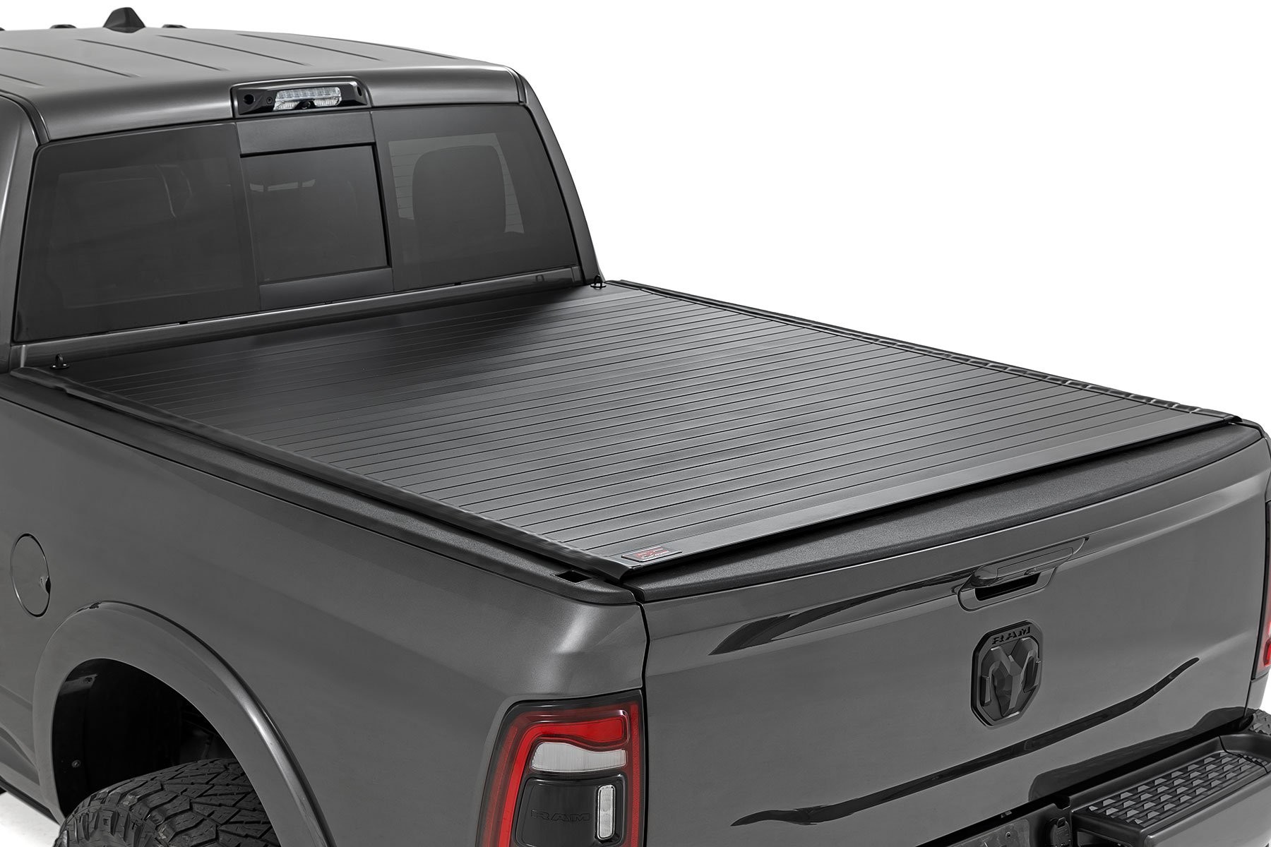 Rough Country Hard Roll Up Bed Cover | 6'4" Bed | Ram 1500 (10-18)/2500 (10-25)