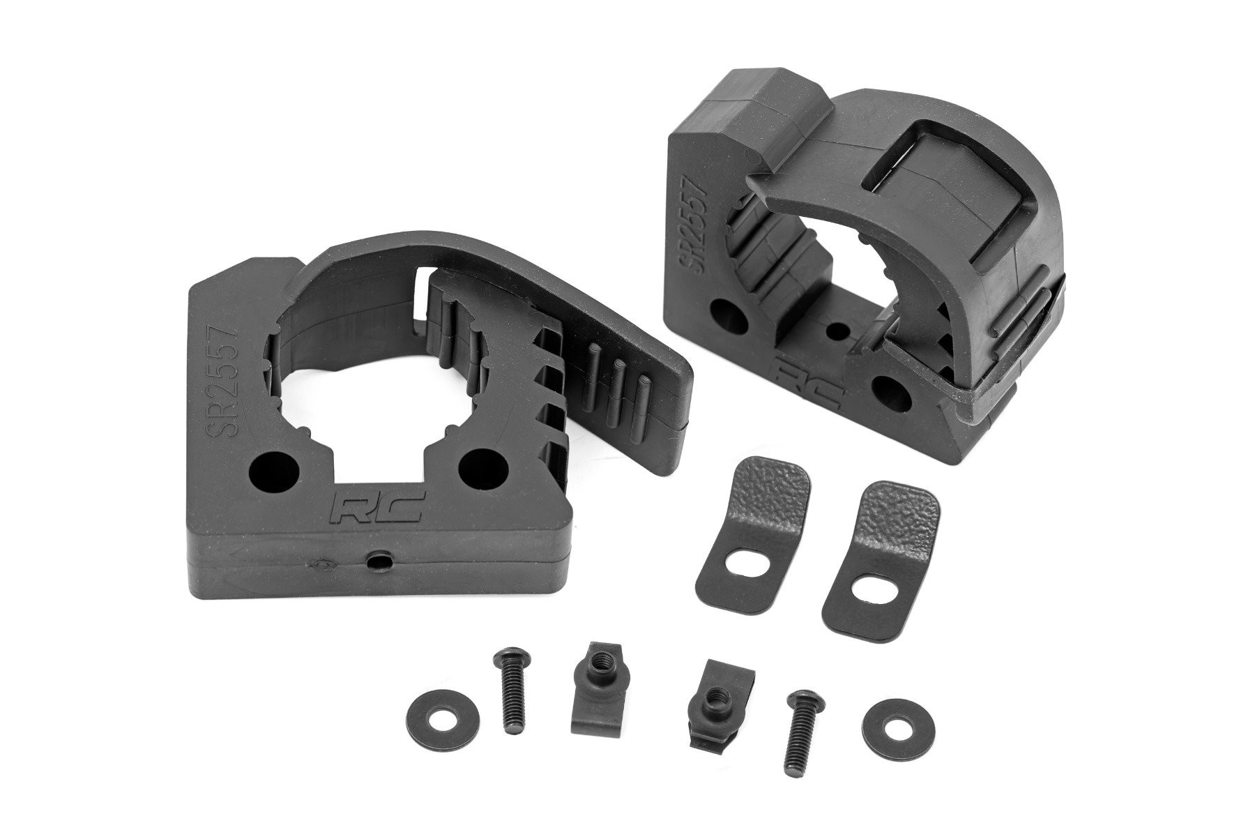 Rough Country Rubber Molle Panel Clamp Kit | Universal | 1" - 2 1/4" | 2-Clamps