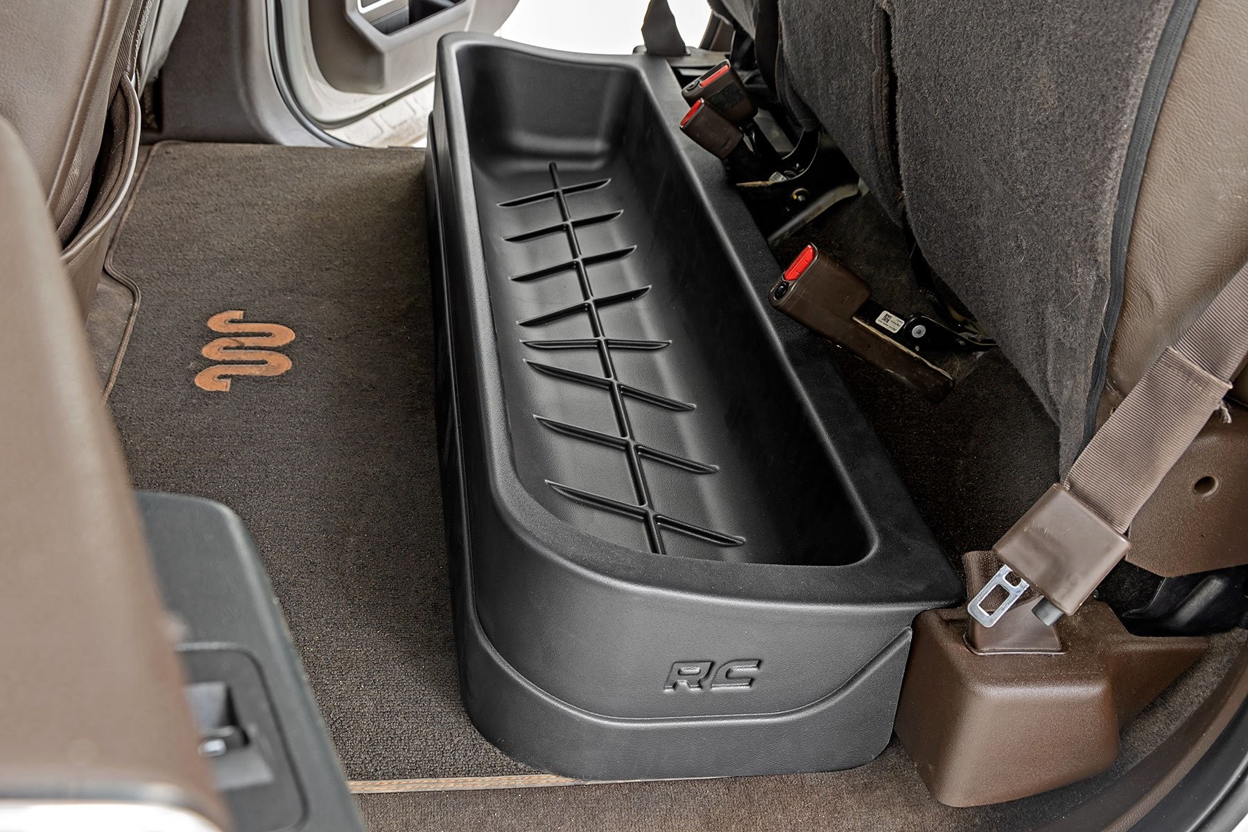 Rough Country Under Seat Storage | Crew Cab | Ford F-150/F-250/F-350/Raptor  (2015-2025)