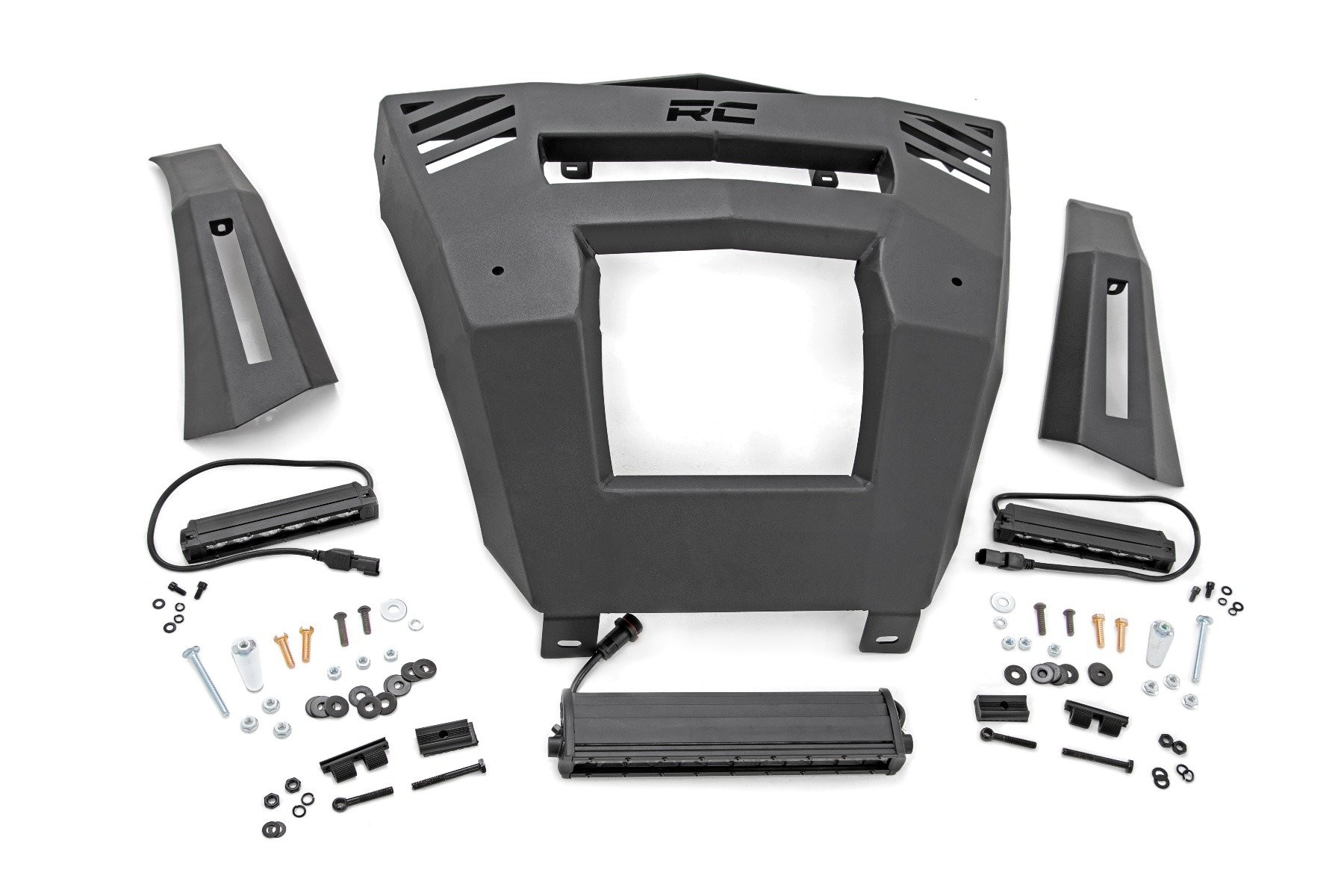 Rough Country LED Light | Bumper Mount | 12" and 6" Pair Combo | Can-Am Defender HD 8/HD 9/HD 10