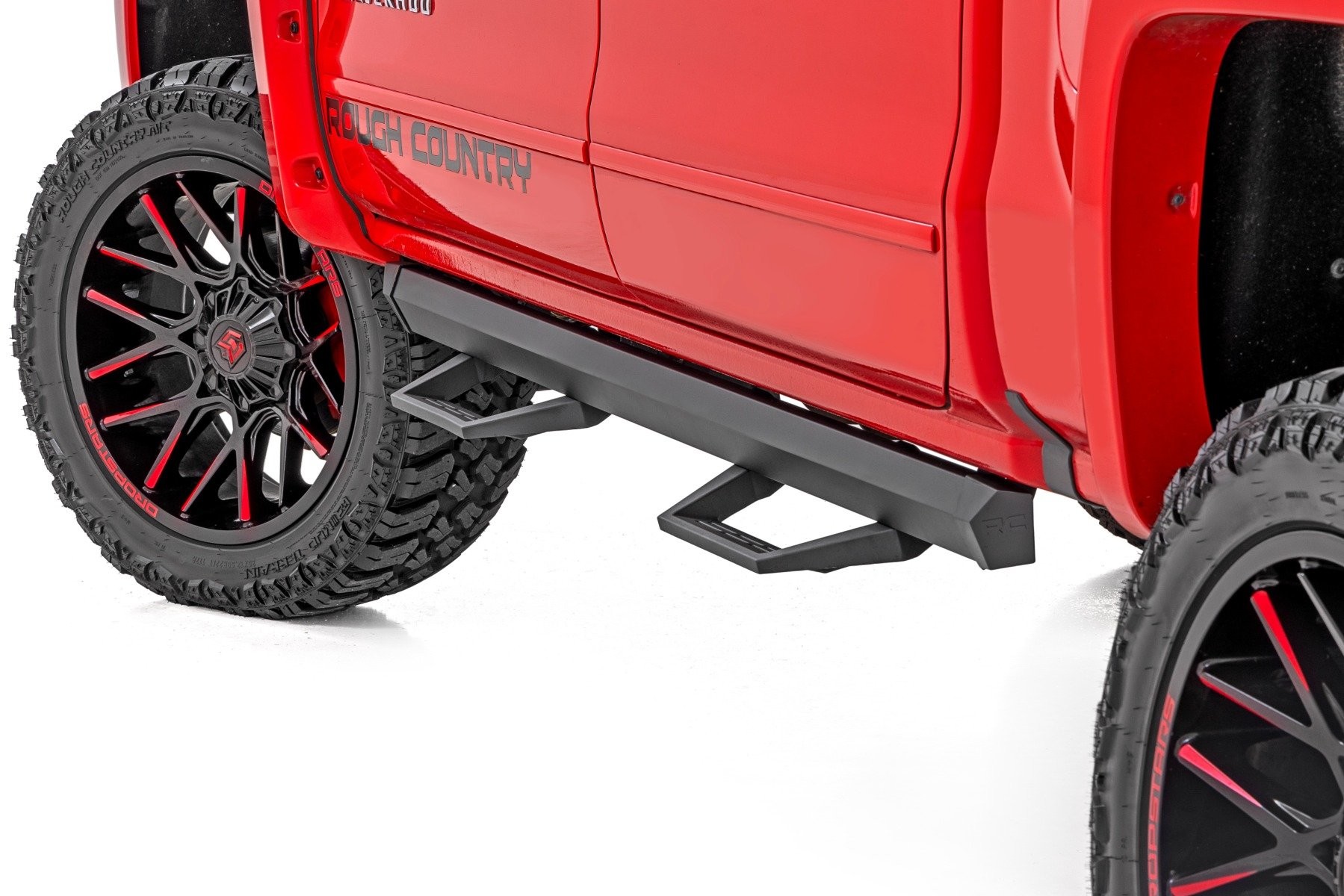 Rough Country SRL2 Adj Aluminum Step | Crew Cab | Chevy/GMC 1500/2500HD/3500HD (07-18 & Classic)