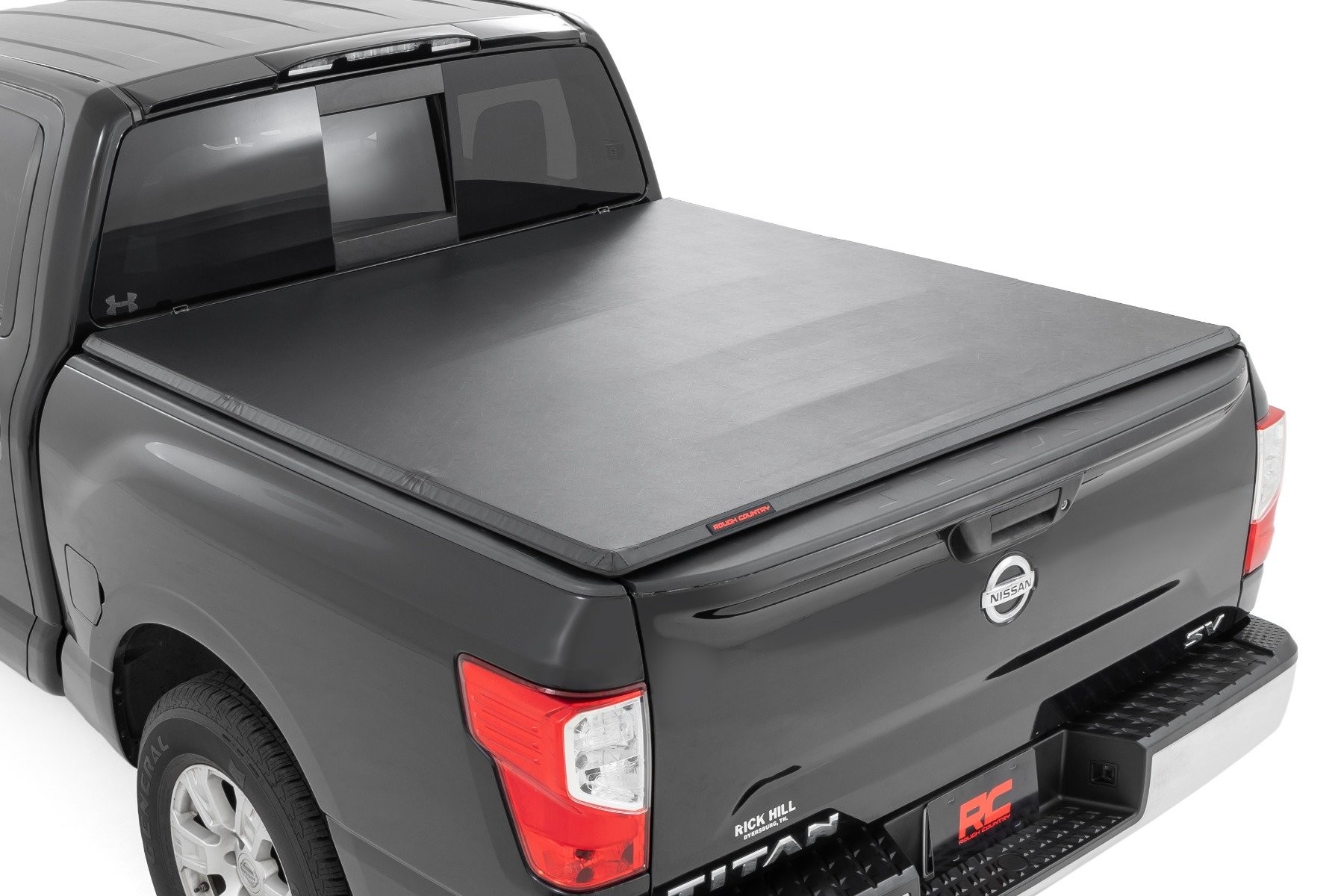 Rough Country Soft Tri-Fold Bed Cover | 5'7" Bed | Nissan Titan 2WD/4WD (2017-2024)