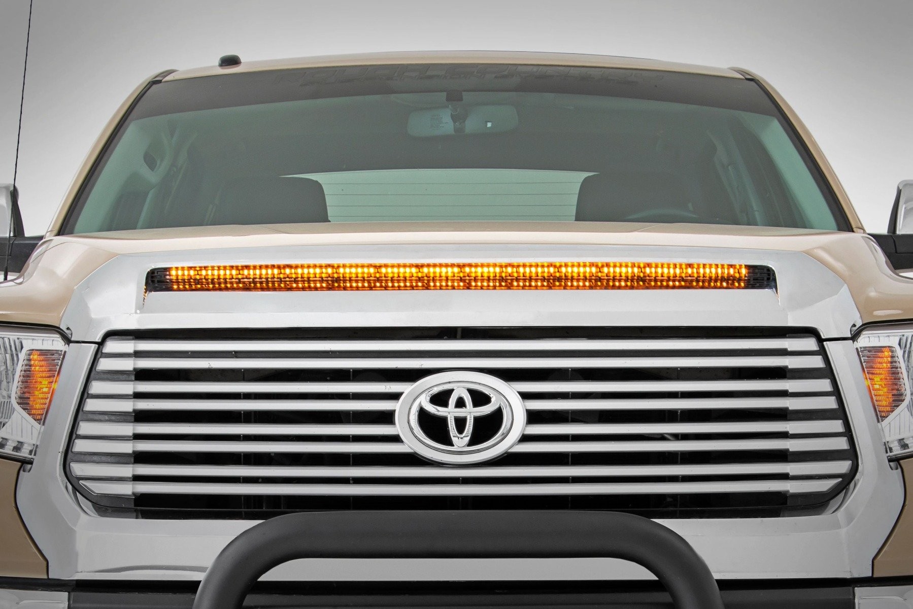 Rough Country LED Light Kit | Hood Bulge | 40" White/Amber Strip | Toyota Tundra (14-21)
