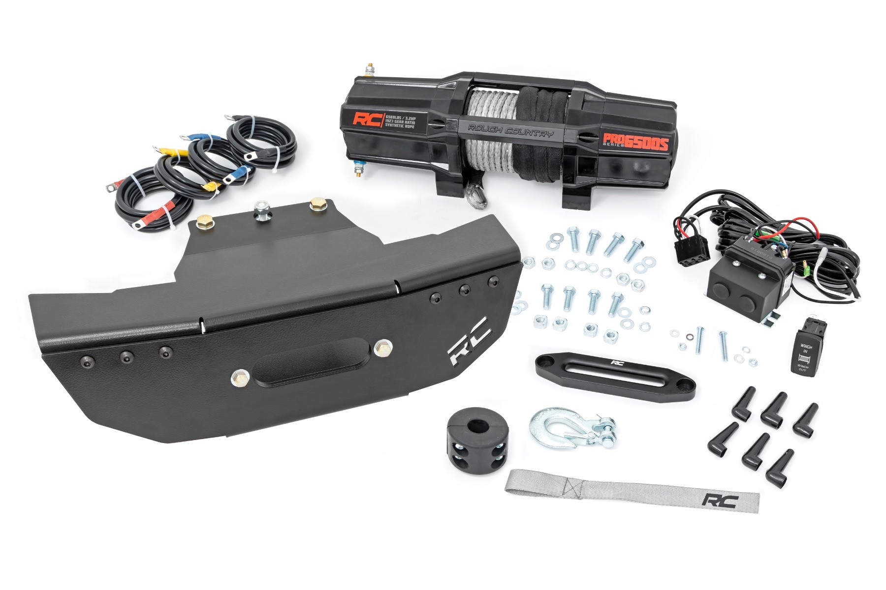 Rough Country Winch Mount | RS4500S | Polaris RZR Turbo S4