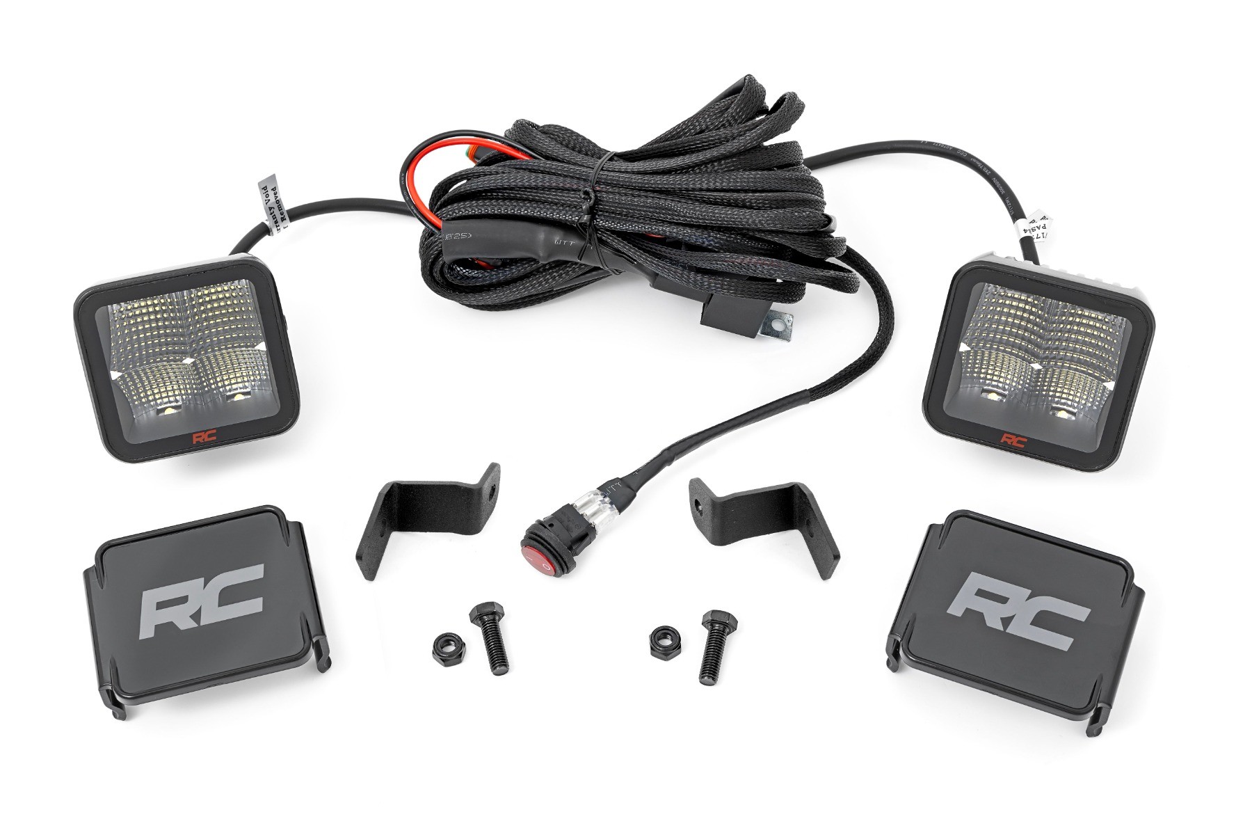 Rough Country LED Light Kit | Ditch Mount | 2" Spectrum Pair | Spot | Ford F-150 (15-25)/F-150 Lightning (22-25)