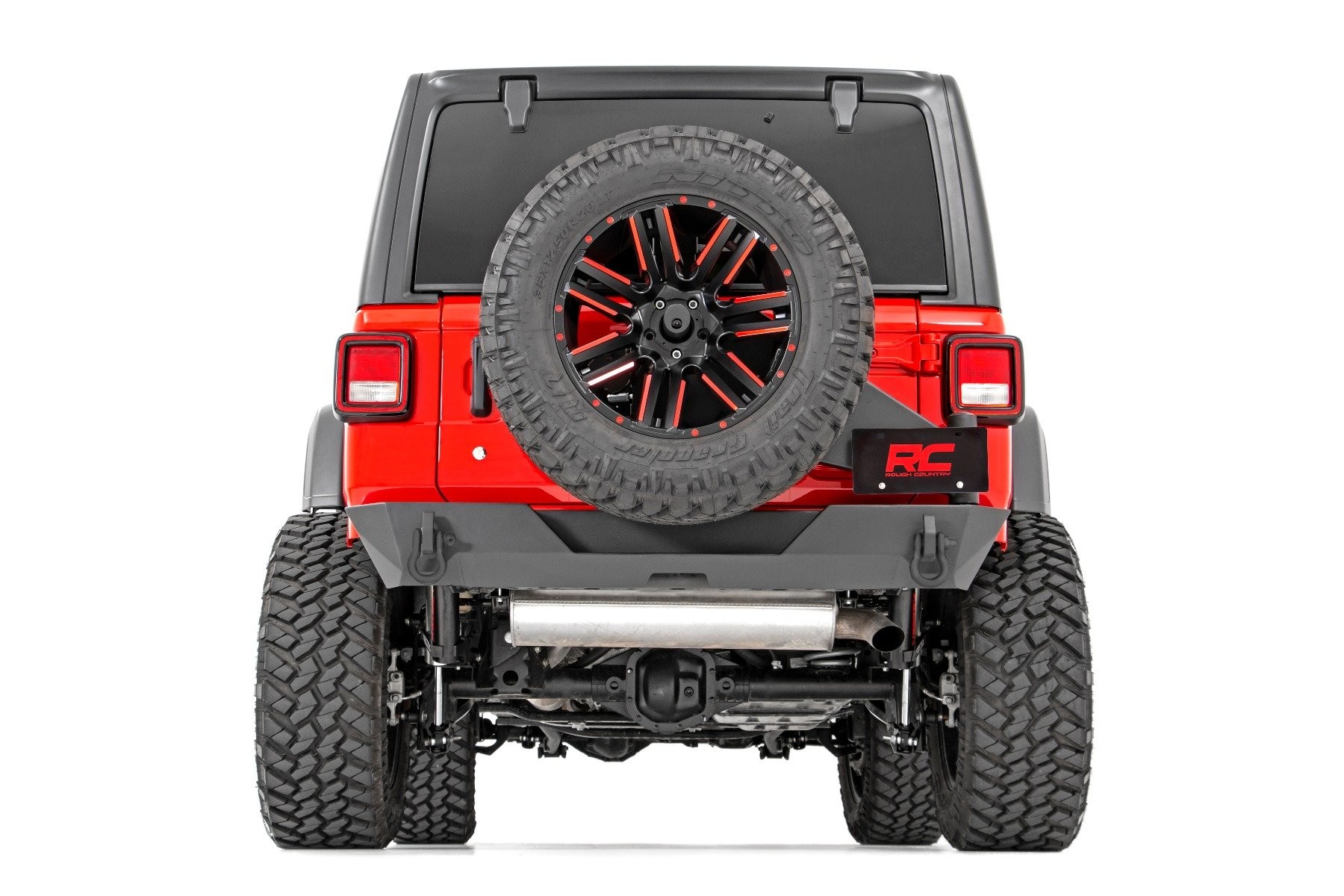 Rough Country Rear Bumper | Trail | Tire Carrier | Jeep Wrangler JL (21-24)/Wrangler Unlimited (18-25)