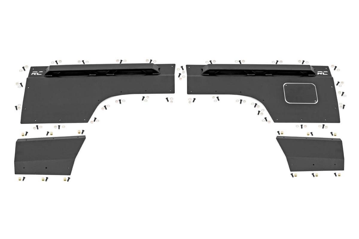 Rough Country Fender & Quarter Panel Armor | Rear | Combo | Jeep Cherokee XJ 2WD/4WD (84-96)