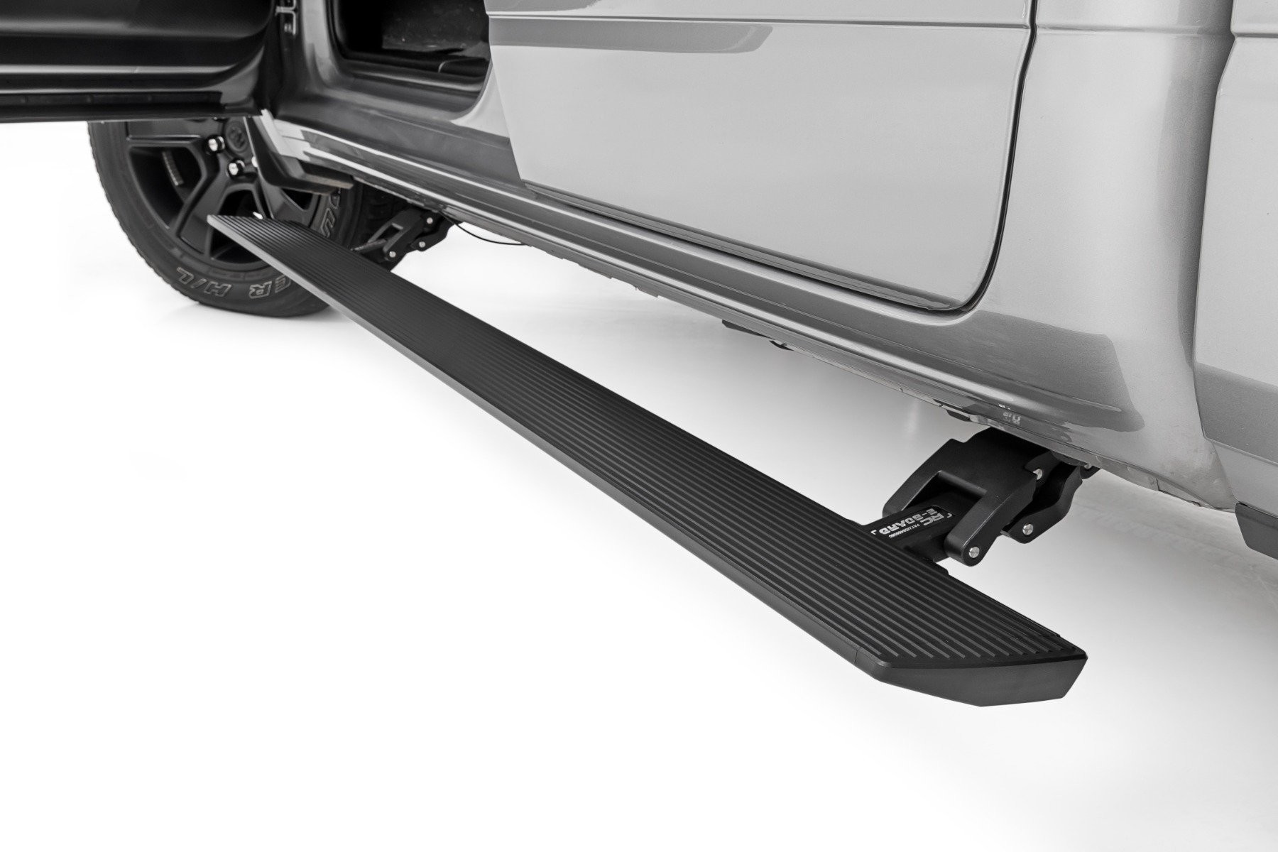Rough Country Power Running Boards | Dual Electric Motor | Quad Cab | Ram 1500 (19-25)/1500 TRX (21-24)
