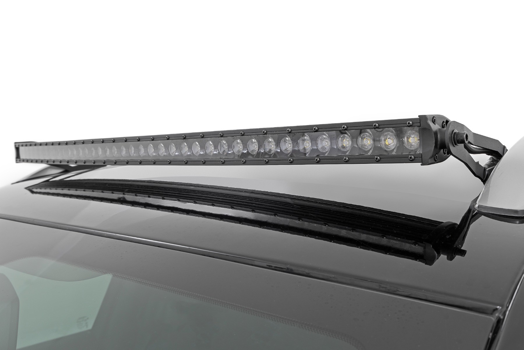 Rough Country LED Light Kit | Roof Mount | 40" Black Single Row | Jeep Cherokee KL (14-23)