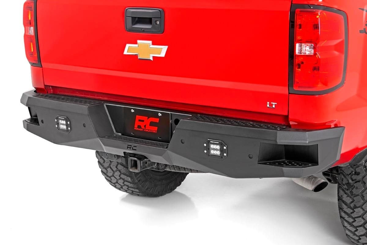 Rough Country Rear Bumper | LED | Chevy Silverado & GMC Sierra 1500 2WD/4WD (2007-2018 & Classic)