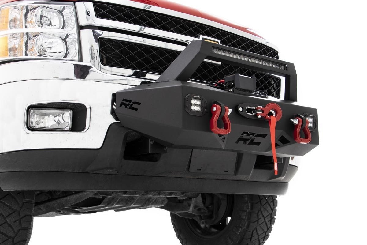Rough Country EXO Winch Mount Kit | Chevy Silverado 2500 HD/3500 HD 2WD/4WD (2011-2019)