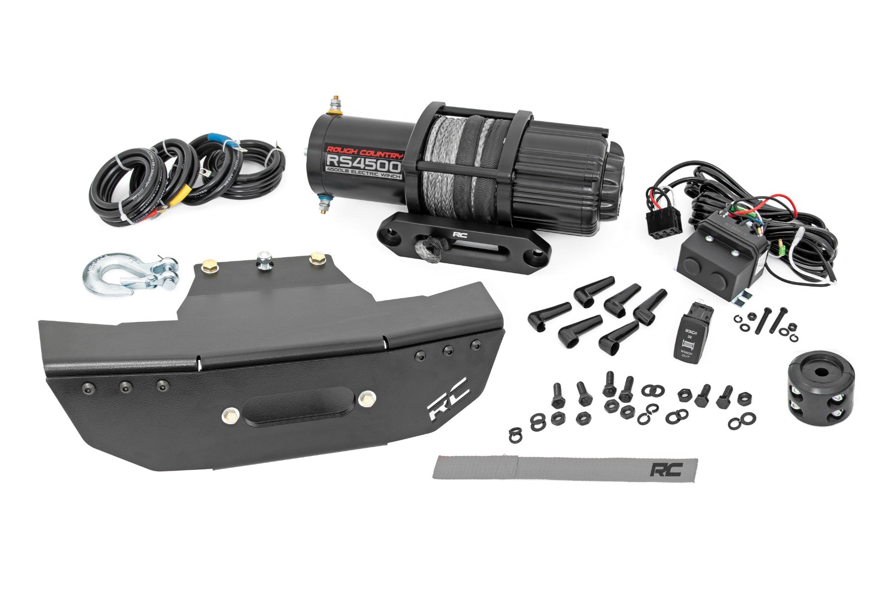Rough Country Winch Mount | RS4500S | Polaris RZR Turbo S4