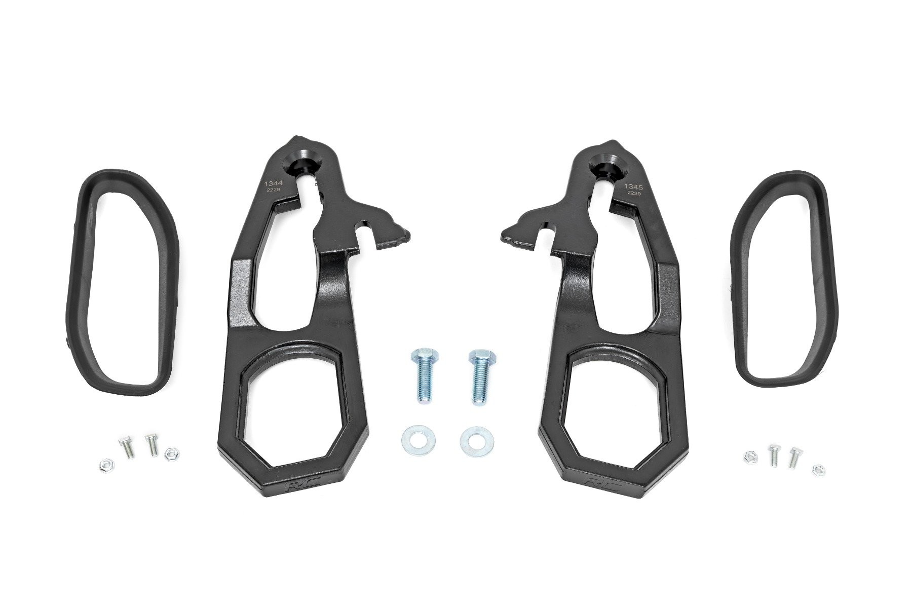 Rough Country Tow Hook Brackets & Bezel Combo | Ram 1500 2WD/4WD (2019-2021)