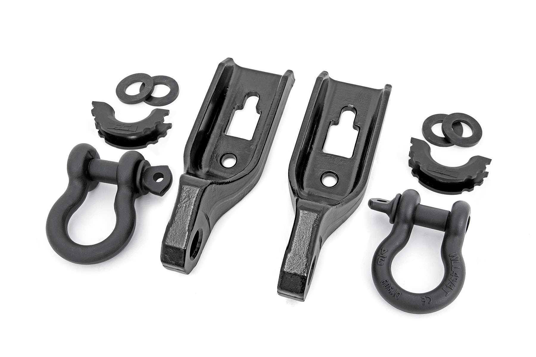 Rough Country Tow Hook Brackets | D-Ring Combo | Ford F-150 2WD/4WD (2009-2020)