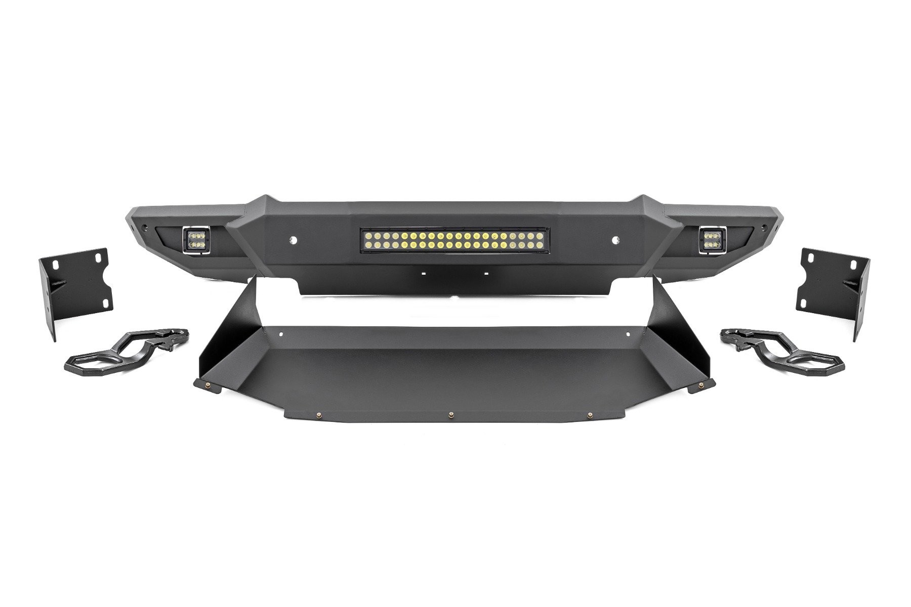 Rough Country Front Bumper w/Skid Plate & Tow Hooks | Ram 1500 2WD/4WD (2019-2024)