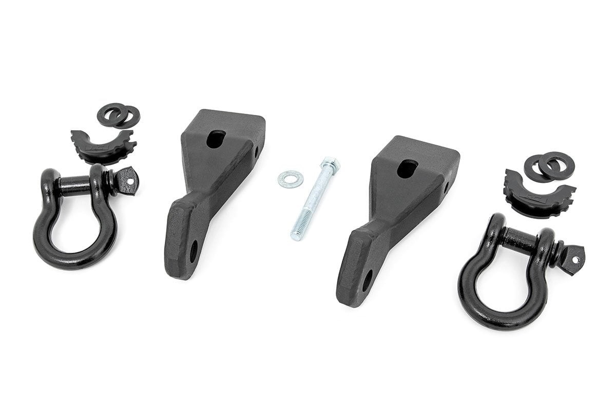 Rough Country Tow Hook Brackets | D-Ring Combo | Chevy/GMC 1500 (07-13)