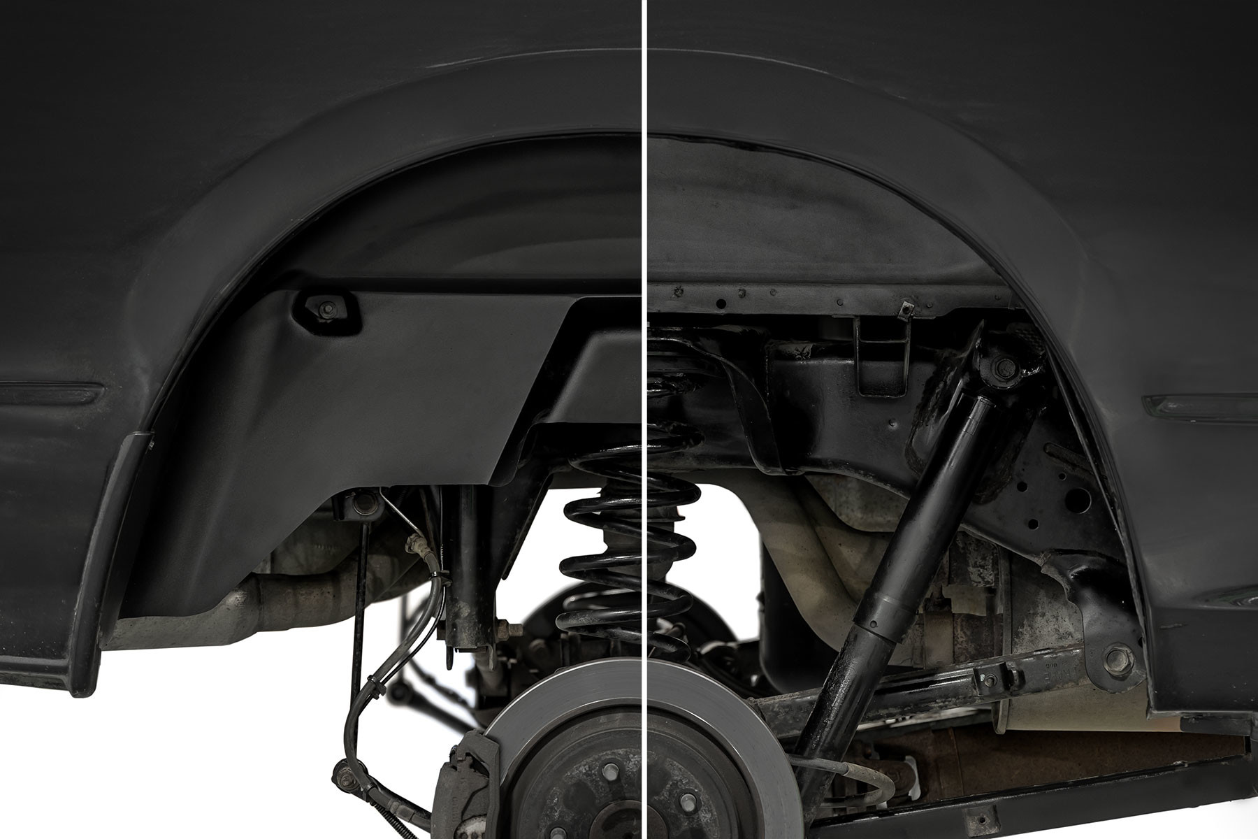 Rough Country Rear Wheel Well Liners | Ram 1500/2500/3500 2WD/4WD (2010-2025 & Classic)