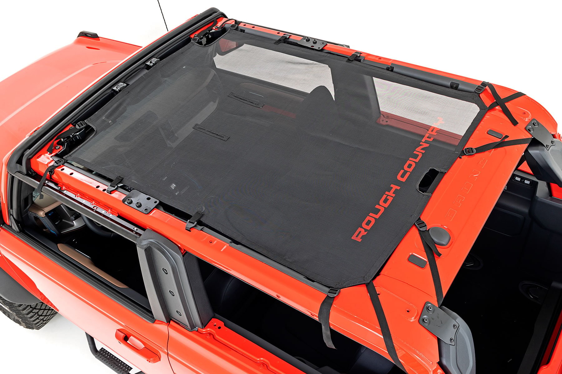 Rough Country Mesh Bikini Top Plus | Black | Ford Bronco 4WD (2021-2025)