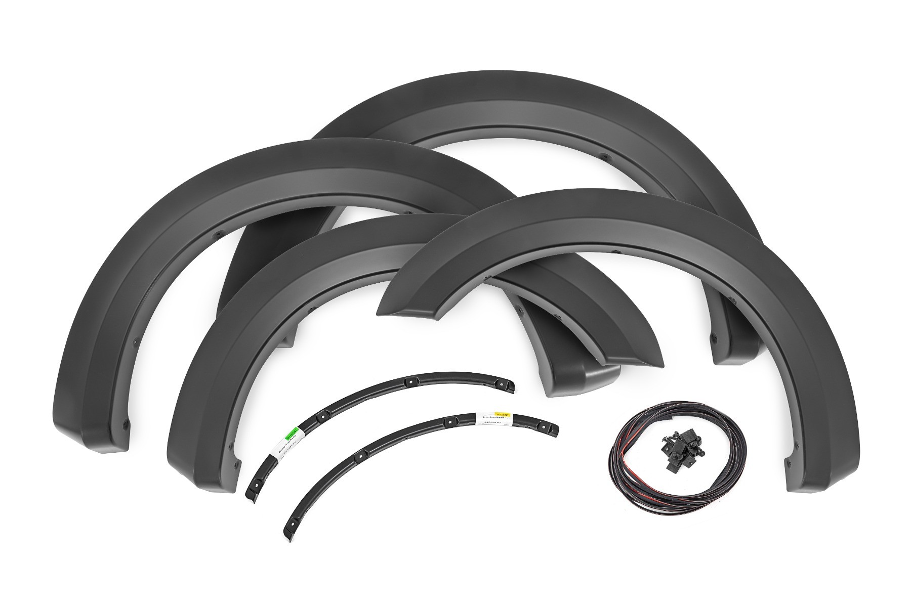 Rough Country Fender Flares | Sport | G1 Absolute Black | Ford F-250/F-350 Super Duty (17-22)