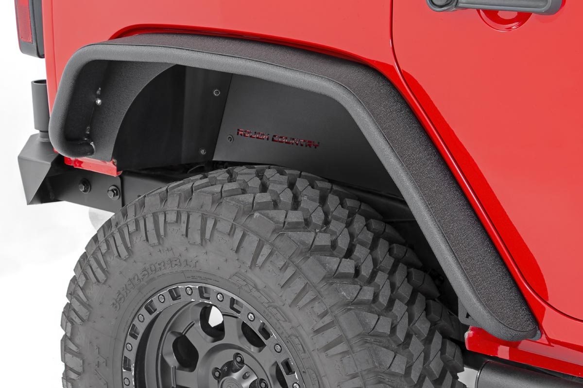 Rough Country Fender Flare | Steel | Rear | Jeep Wrangler JK/Wrangler Unlimited  (2007-2018)