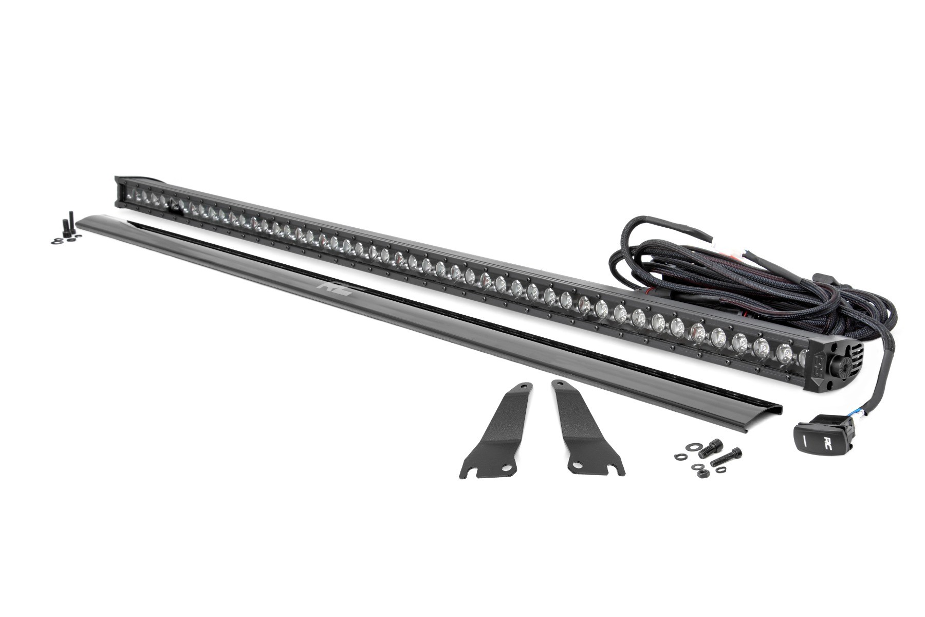 Rough Country LED Light Kit | Cage Mount | 50" Black Single Row | Kawasaki Teryx 1000/Teryx 4 1000