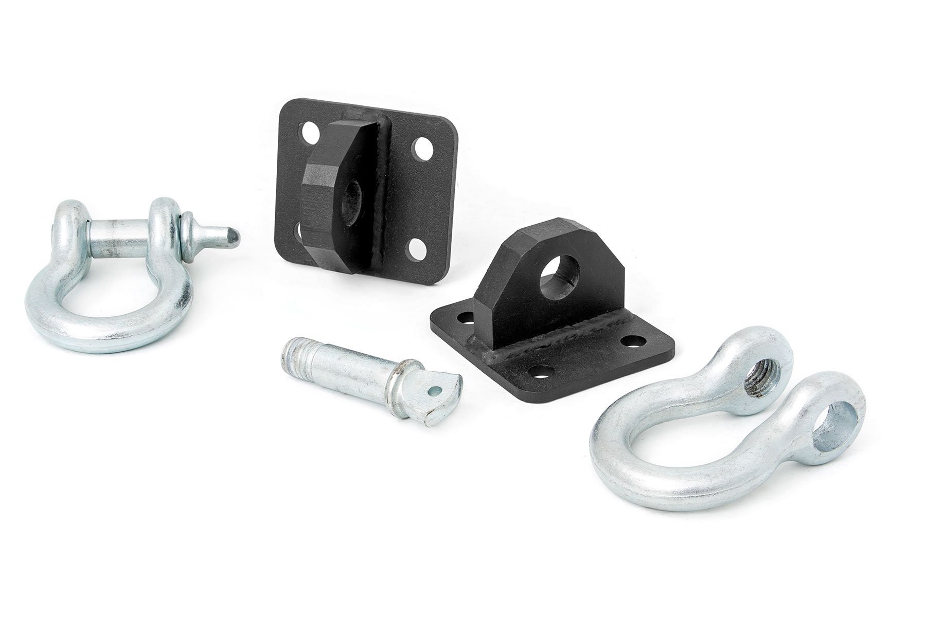 Rough Country D Ring Shackles and Mounts | TJ Stubby | XJ Winch | Jeep Cherokee XJ (84-01)/Wrangler TJ (97-06)