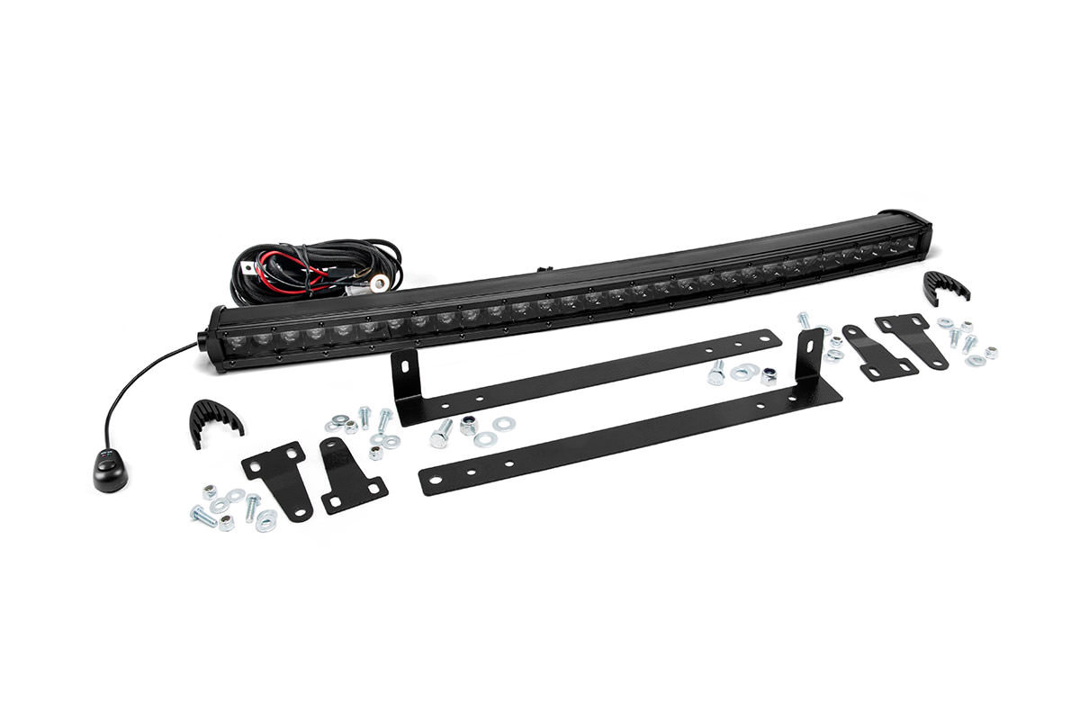 Rough Country LED Light Kit | Grille Mount | 30" Black Single Row | Ford F-150 (09-14)
