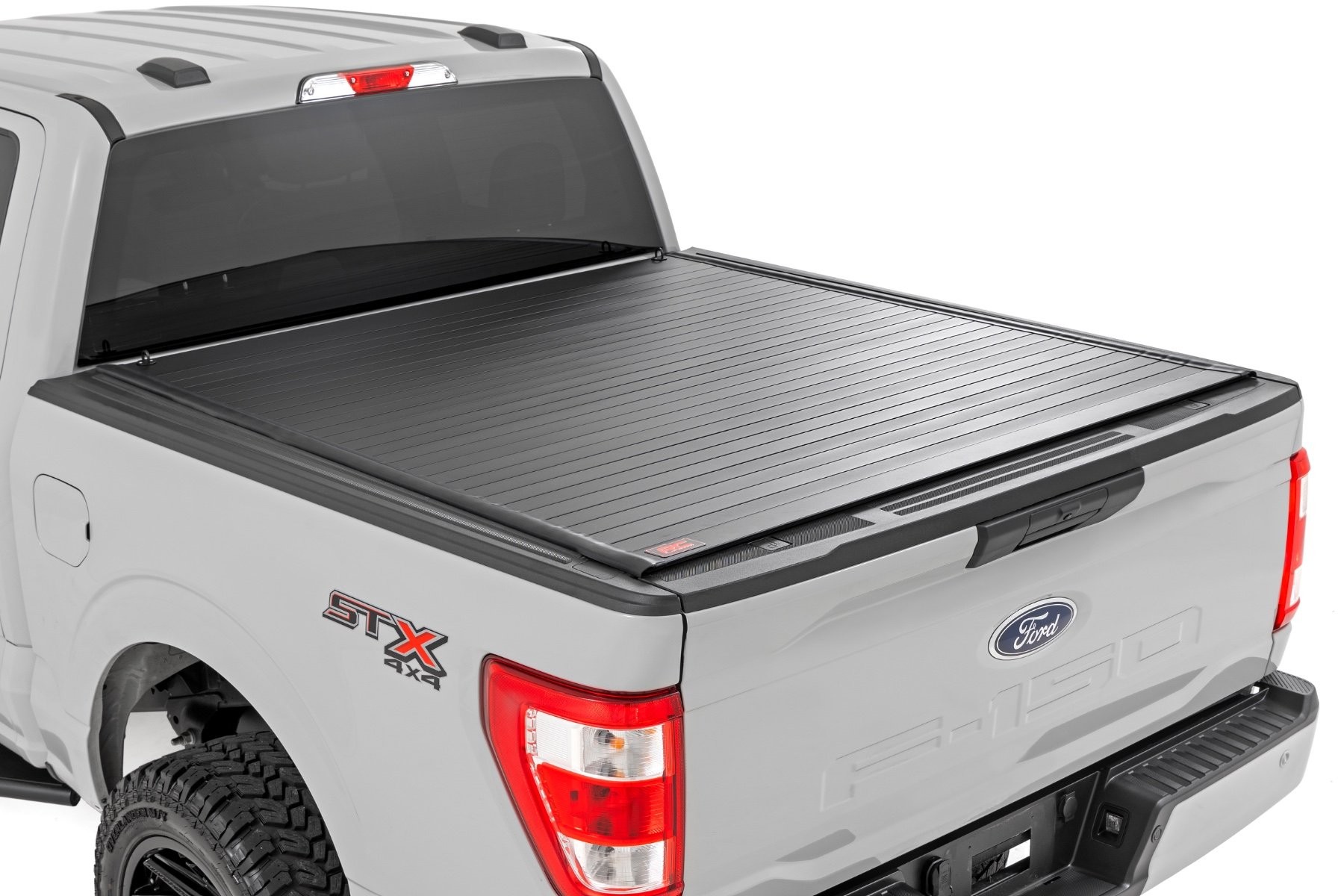 Rough Country Hard Roll Up Bed Cover | 5'7" Bed | Ford F-150 (15-25)/F-150 Lightning (22-25)