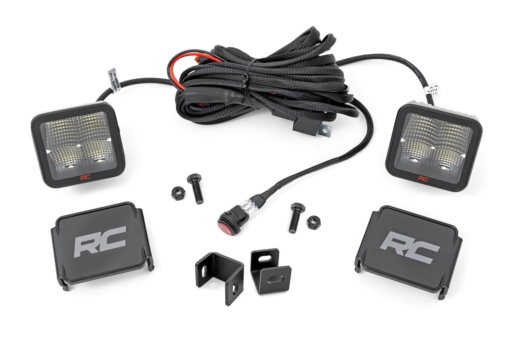 Rough Country LED Light Kit | Ditch Mount | 2" Spectrum Pair | Spot | Toyota Tundra (22-25)