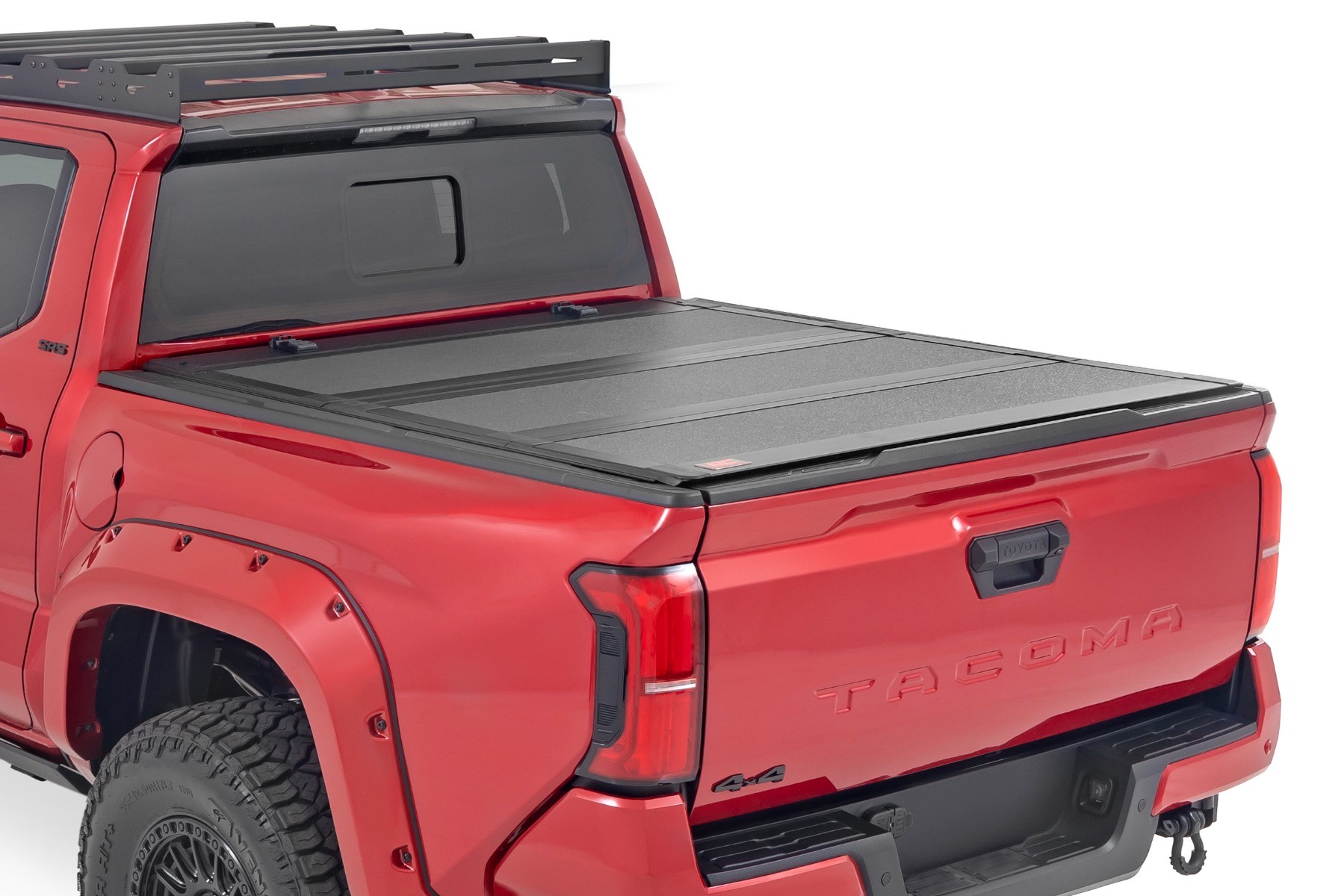 Rough Country Hard Tri-Fold Flip Up Bed Cover | 5' Bed | Toyota Tacoma 2WD/4WD (2024-2025)