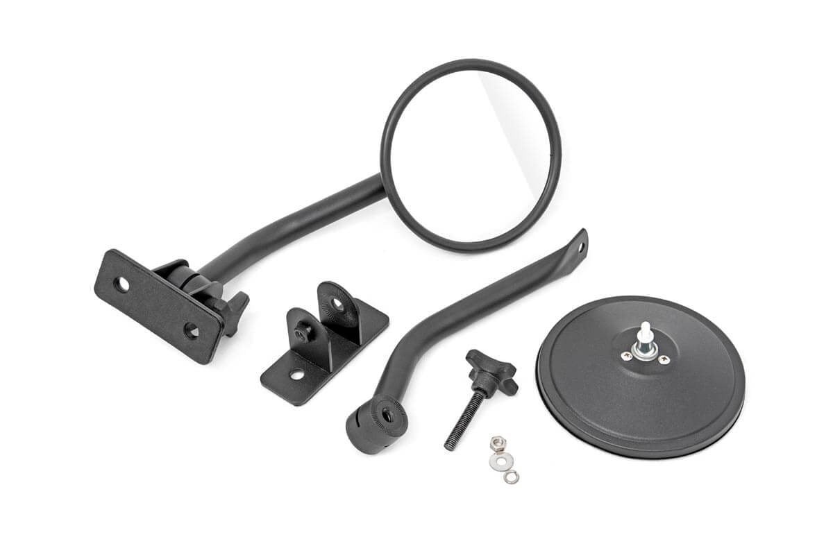Rough Country Round Trail Mirror | Jeep Wrangler JK/Wrangler Unlimited  (2007-2018)