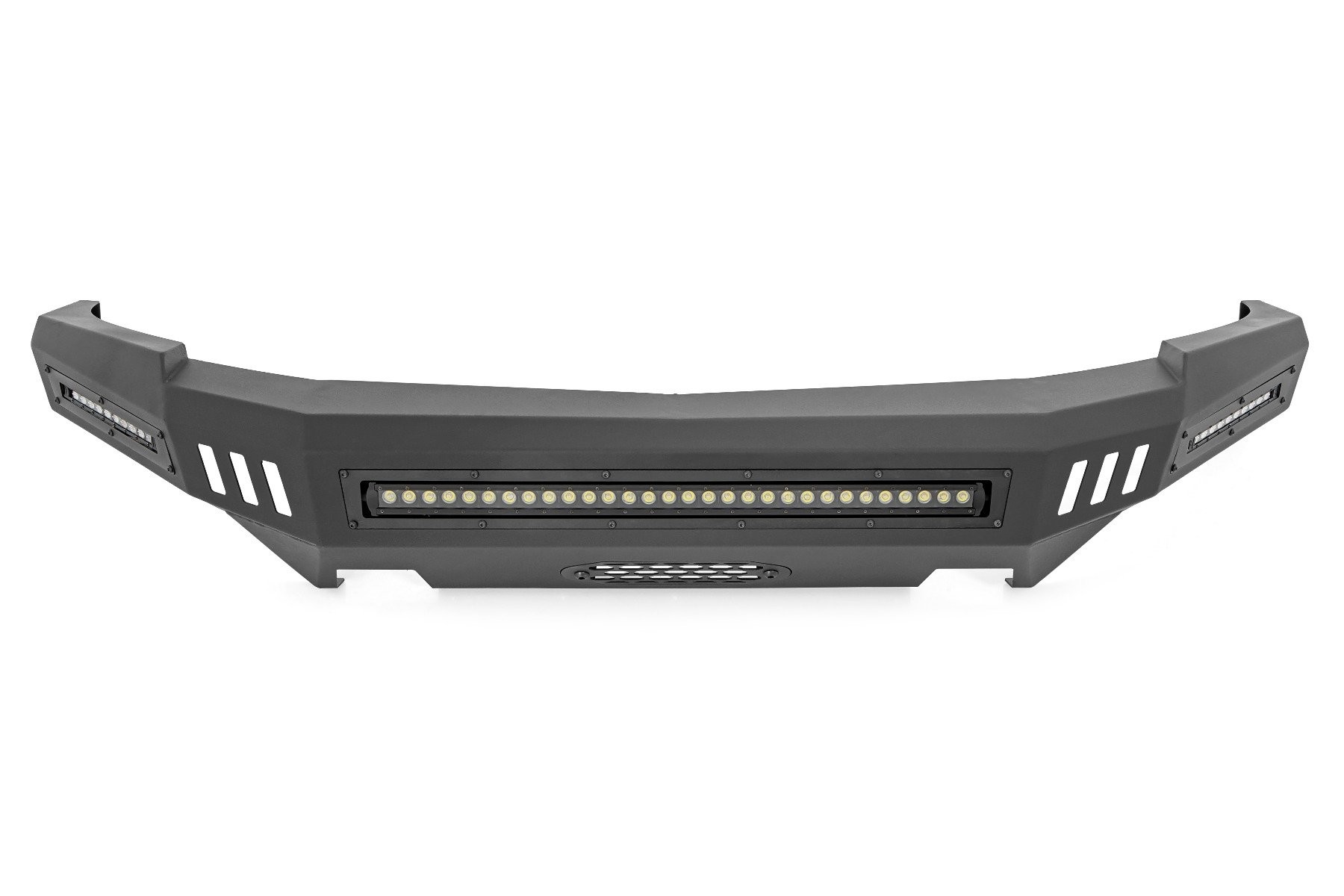 Rough Country Front High Clearance Bumper | BLK LEDs | Chevy Silverado 1500 2WD/4WD (07-13)