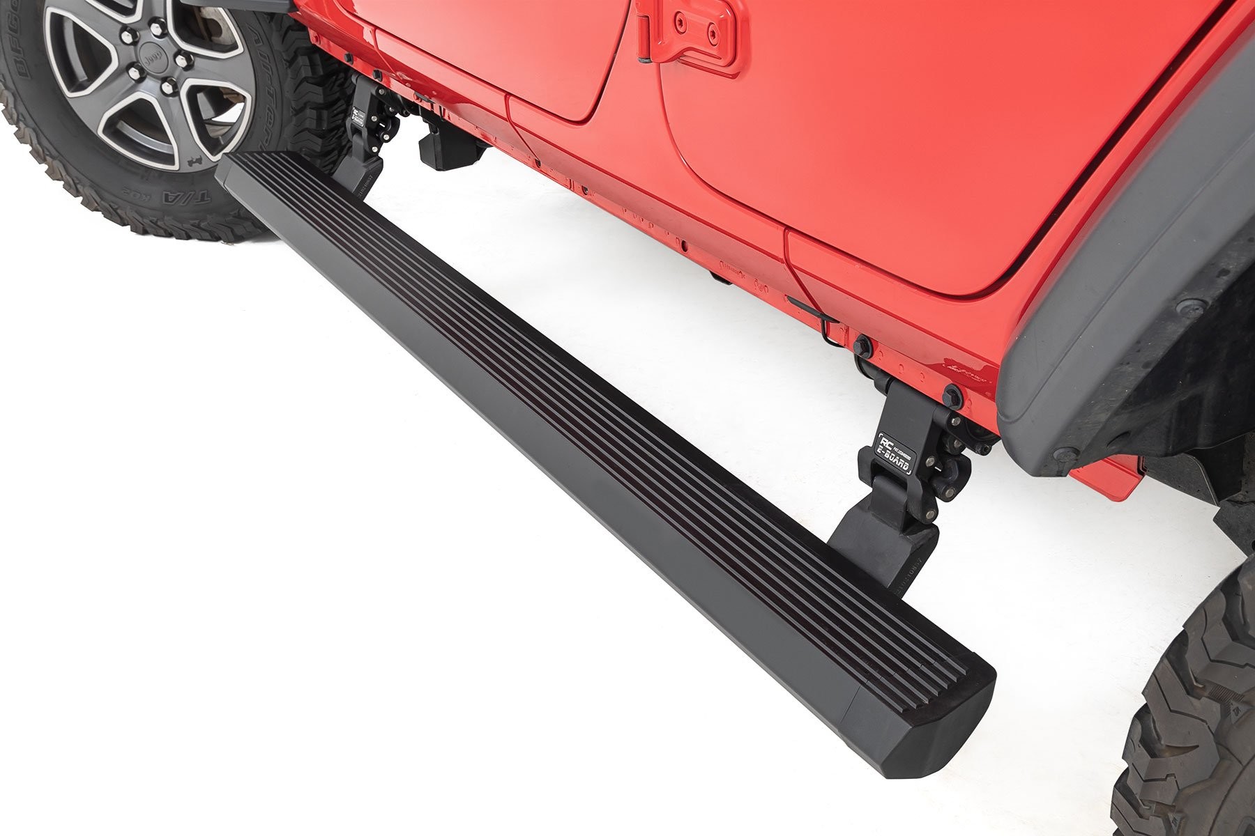 Rough Country Power Running Boards | Dual Electric Motor | 4 Door | Jeep Wrangler JL (18-24)