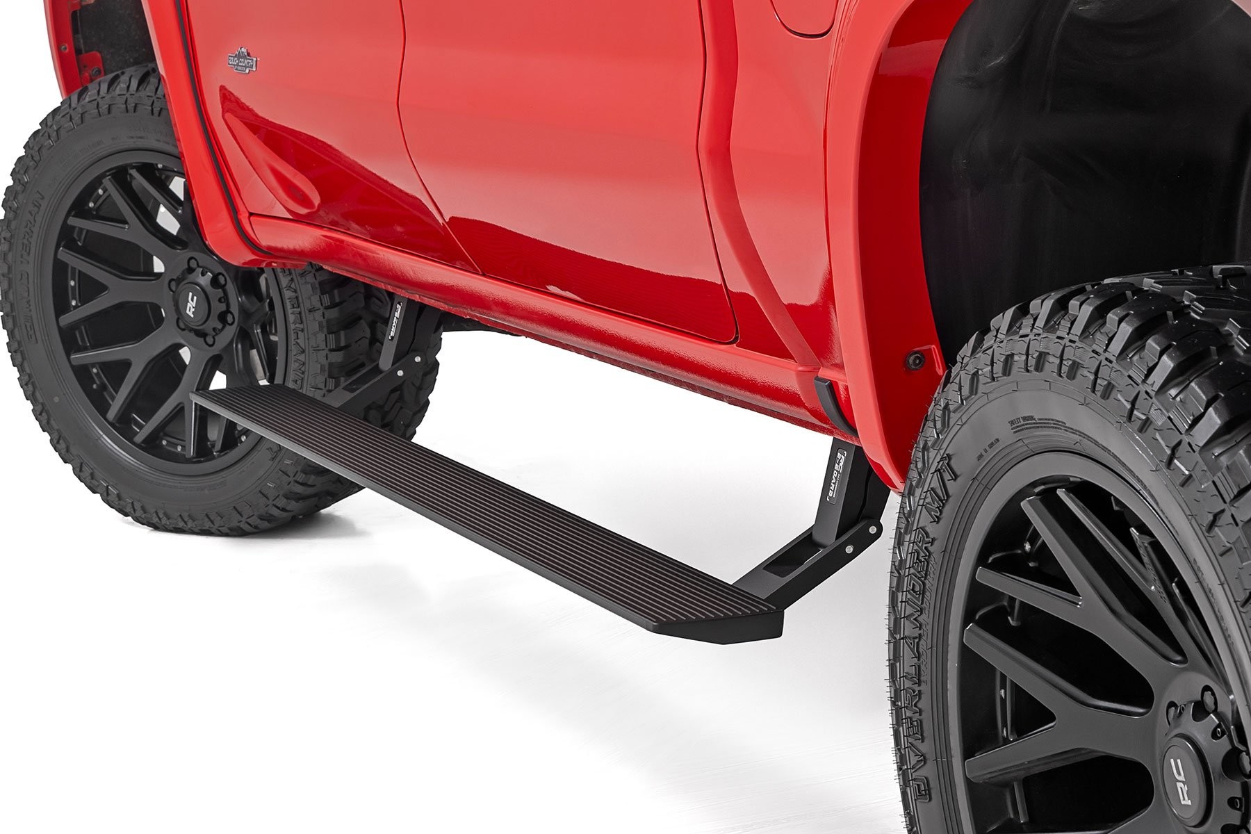 Rough Country Power Running Boards | Dual Electric Motor | Crew Cab | Chevy/GMC 1500/2500HD/3500HD (19-25)