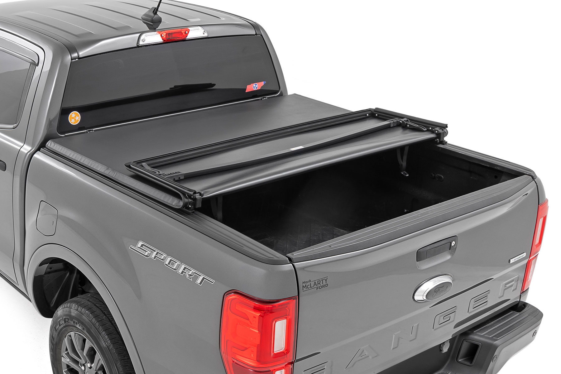Rough Country Soft Tri-Fold Bed Cover | 5' Bed | Ford Ranger 2WD/4WD (2019-2023)